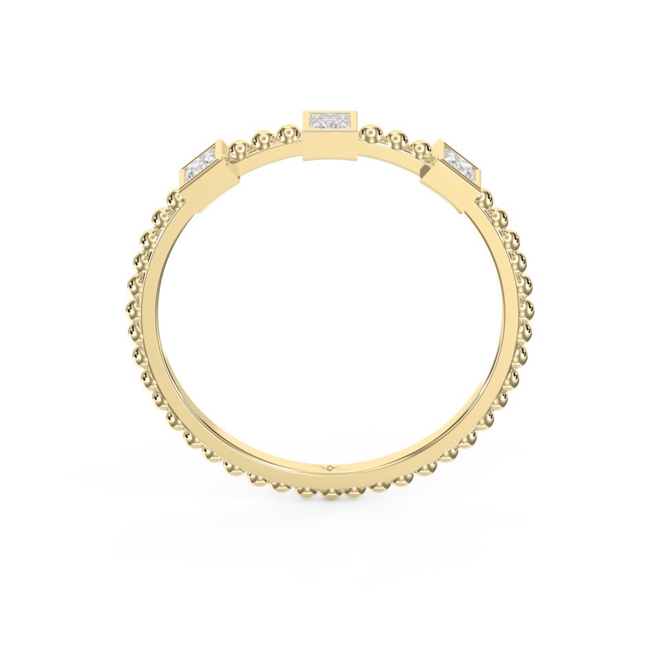 Princess Cut 3-Stone Eternity Ring | Lab-Grown & Natural Diamonds