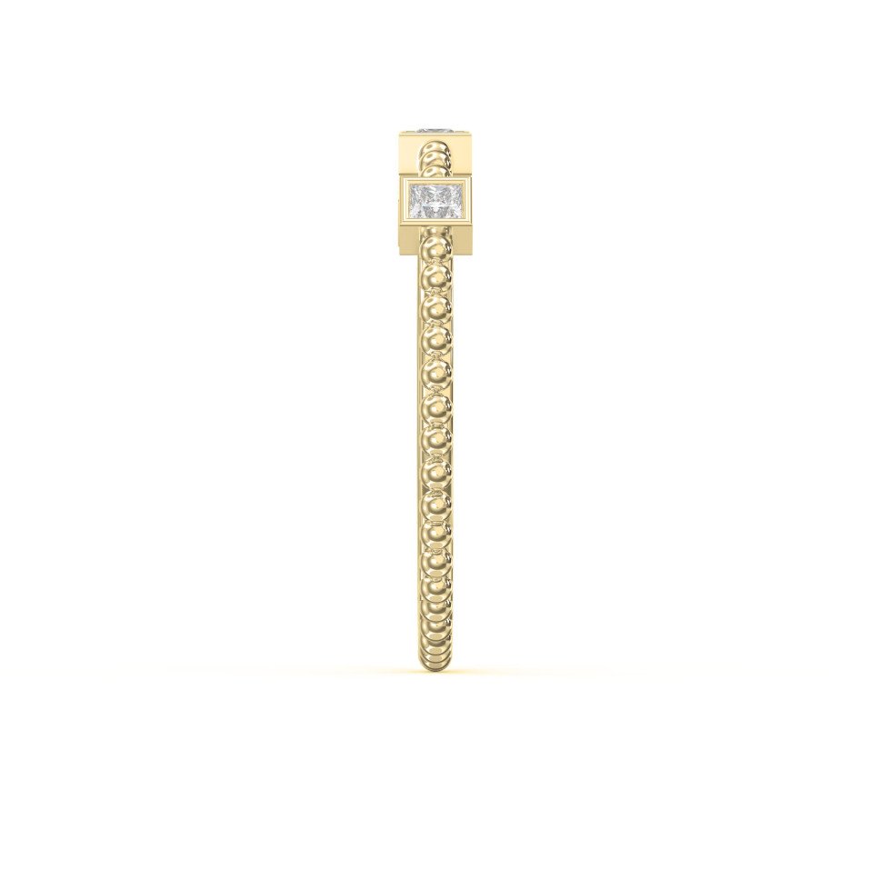 Princess Cut 3-Stone Eternity Ring | Lab-Grown & Natural Diamonds
