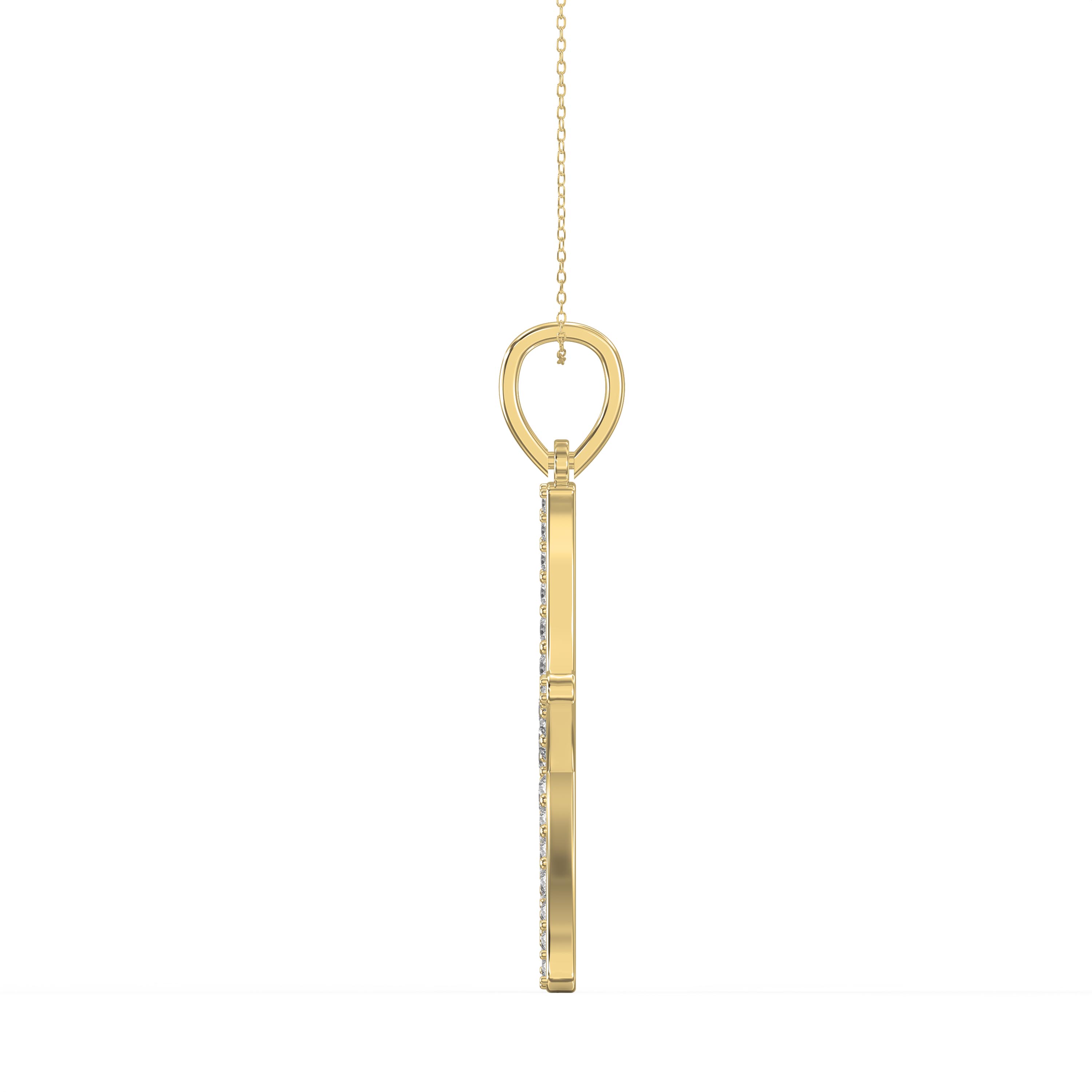 Round Diamond Starfish Embrace Pendant Necklace | Lab-Grown & Natural Diamond Jewelry – Valam Design