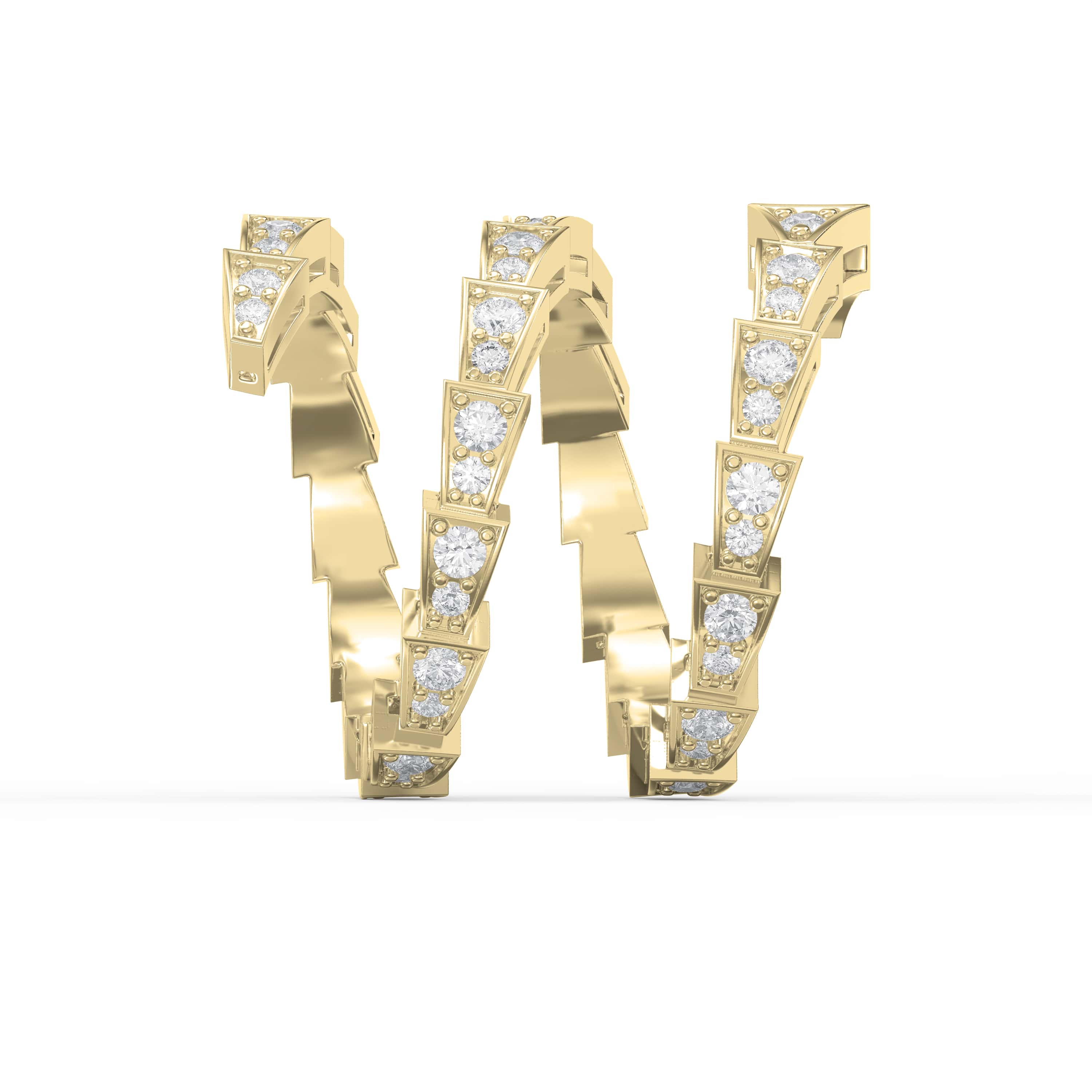 Diamond-Studded Serpenti Viper Adjustable Finger Ring Lab-Grown & Natural Diamonds | Symbolic Luxury Meets Bold Design