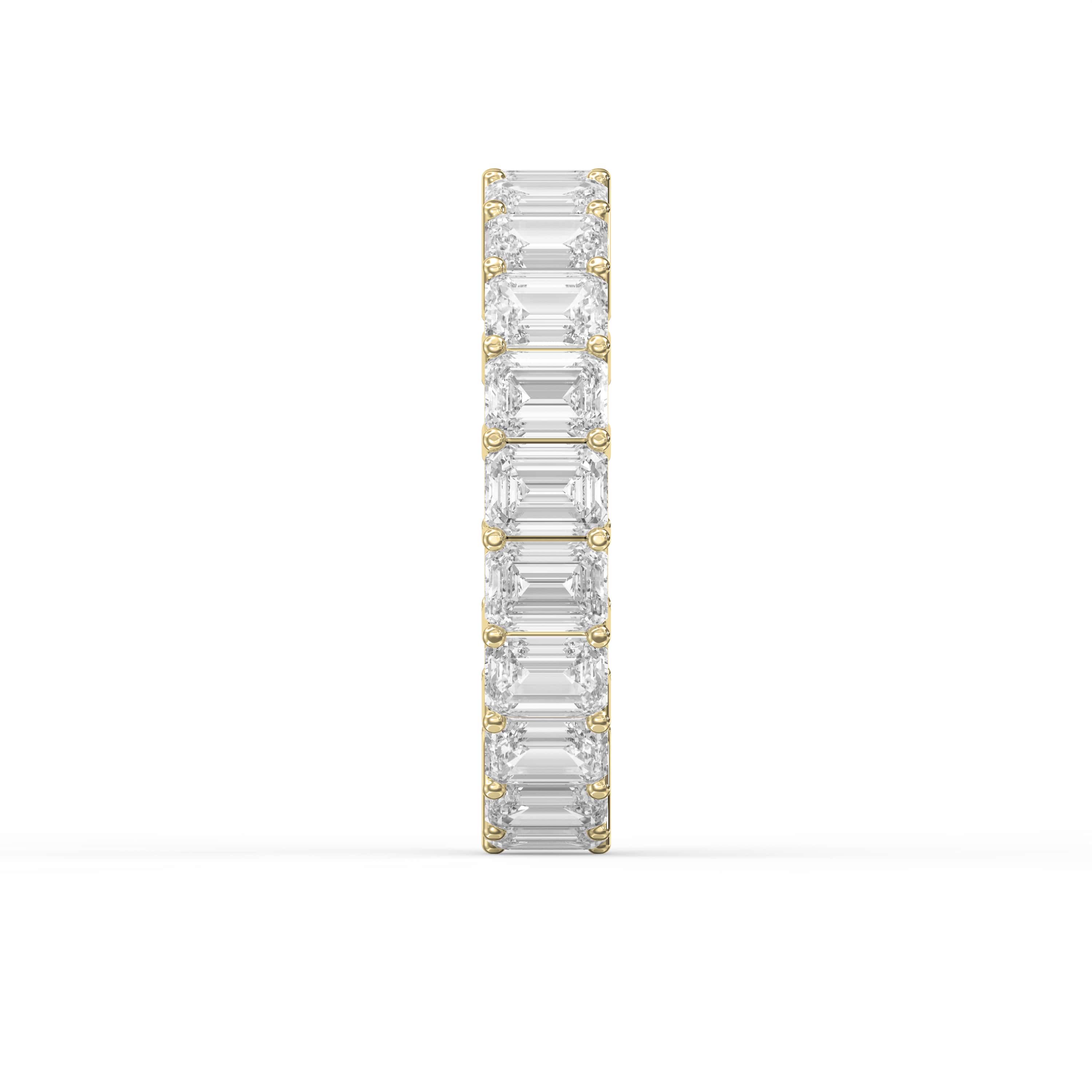 4.20 Carat Emerald Shape Eternity Band – Lab-Grown Diamond Brilliance