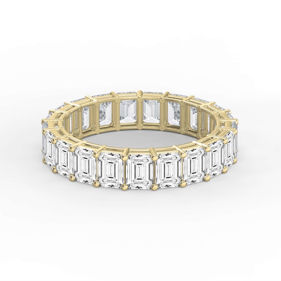 4.20 Carat Emerald Shape Eternity Band – Lab-Grown Diamond Brilliance