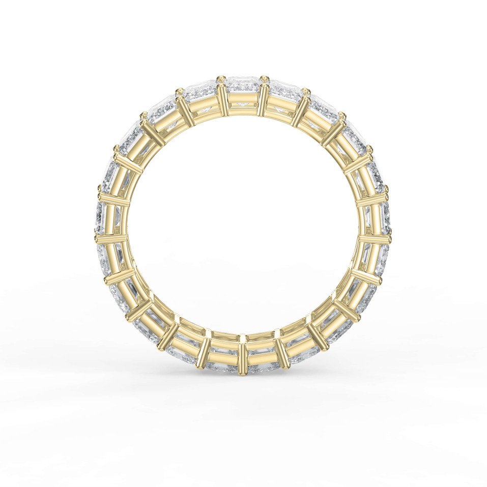 4.20 Carat Emerald Shape Eternity Band – Lab-Grown Diamond Brilliance