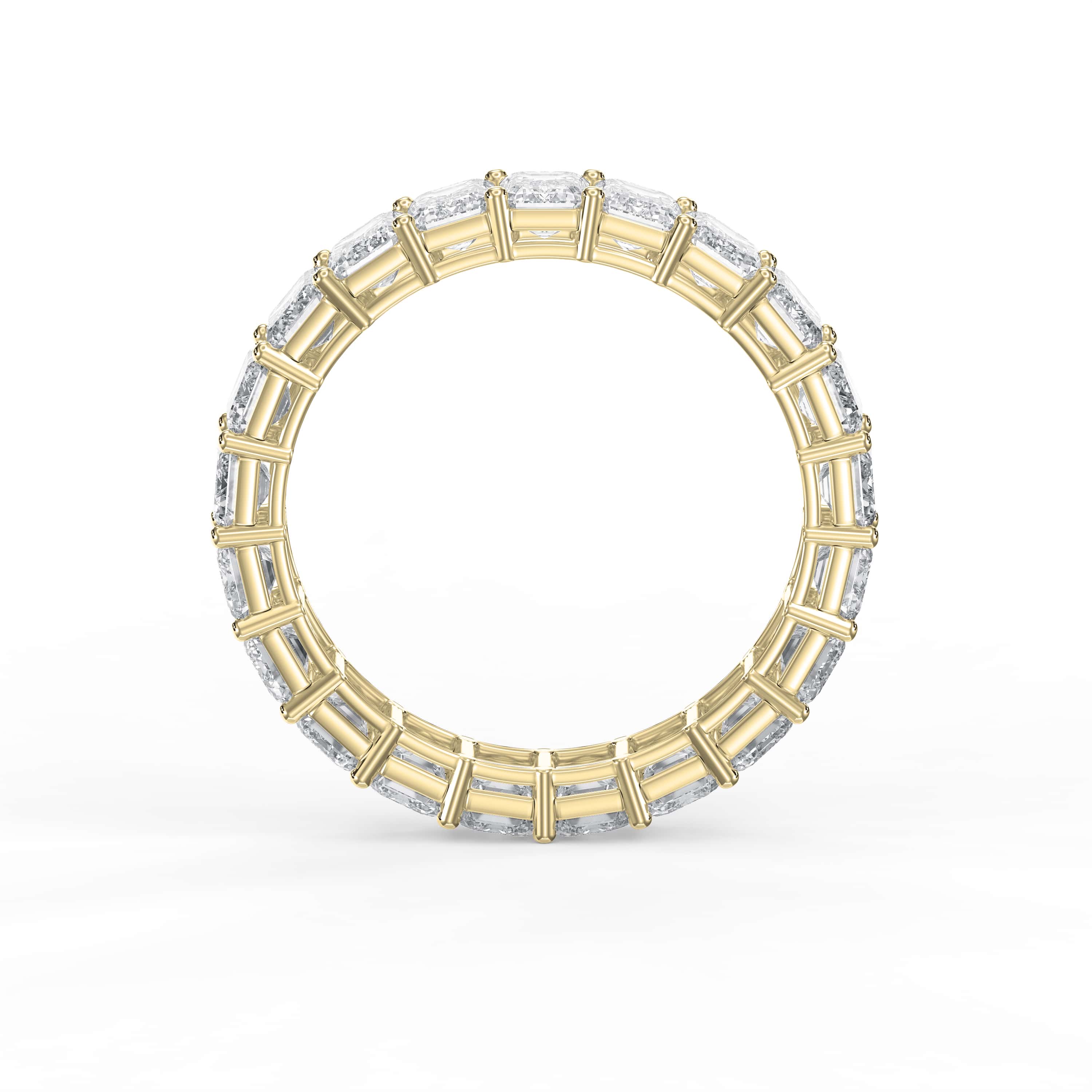 4.20 Carat Emerald Shape Eternity Band – Lab-Grown Diamond Brilliance