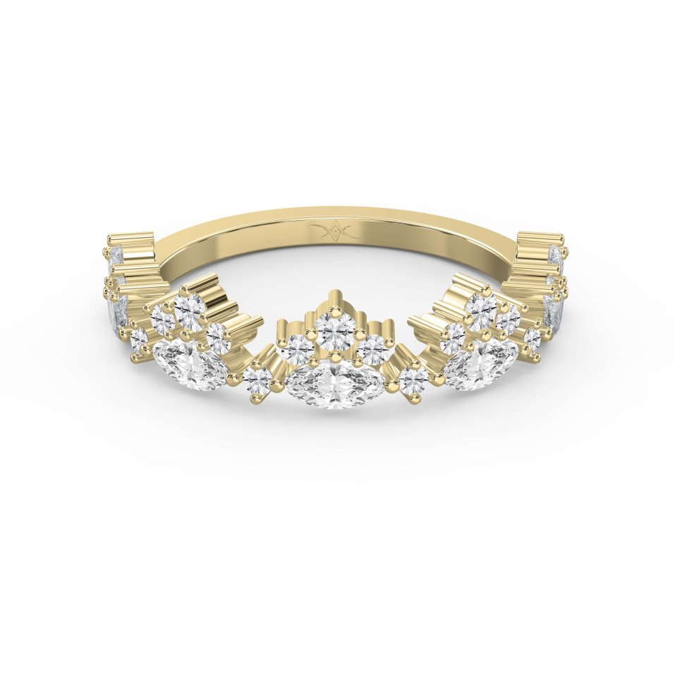 Marquise & Round Diamond Ring for Women – Lab-Grown & Natural Diamond Brilliance