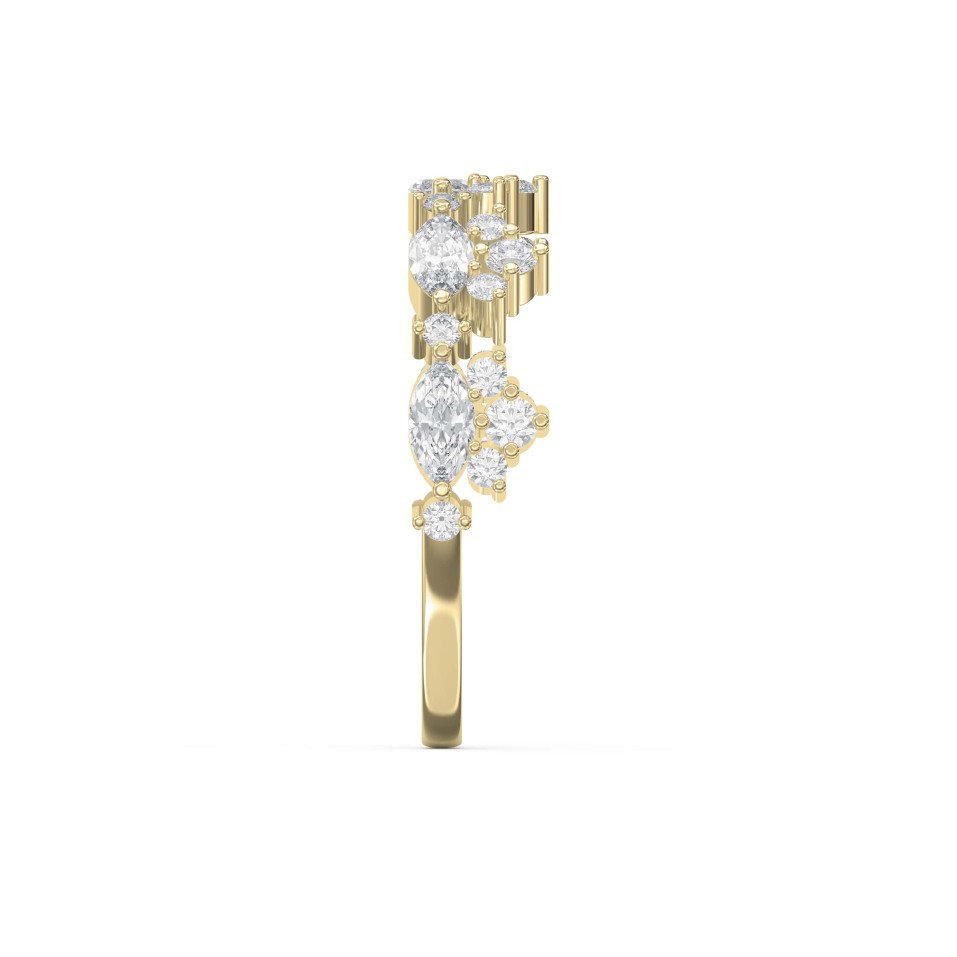Marquise & Round Diamond Ring for Women – Lab-Grown & Natural Diamond Brilliance