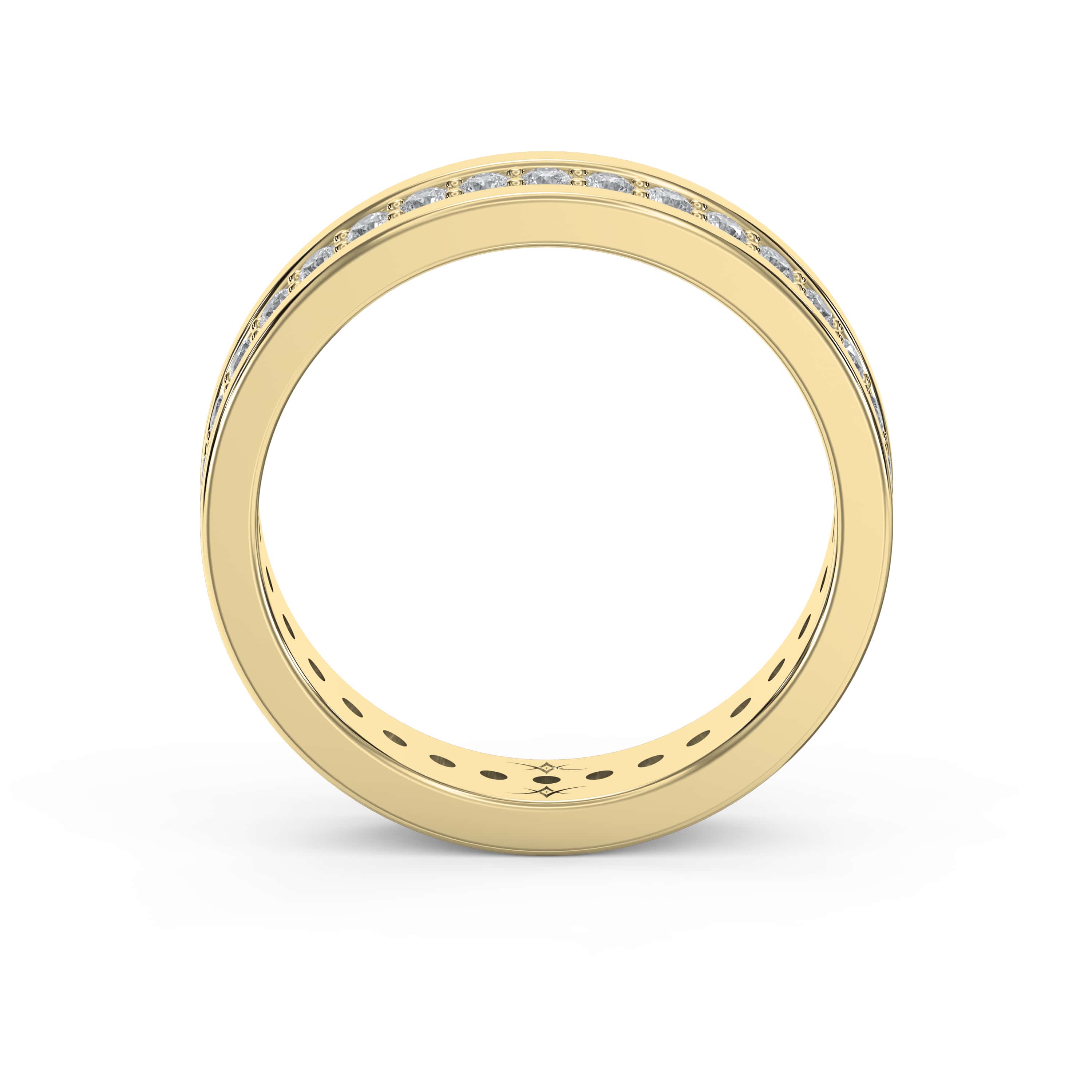 The Pavé Cigar Diamond Band – Lab-Grown & Natural Diamonds Bold Brilliance with Sustainable Sparkle