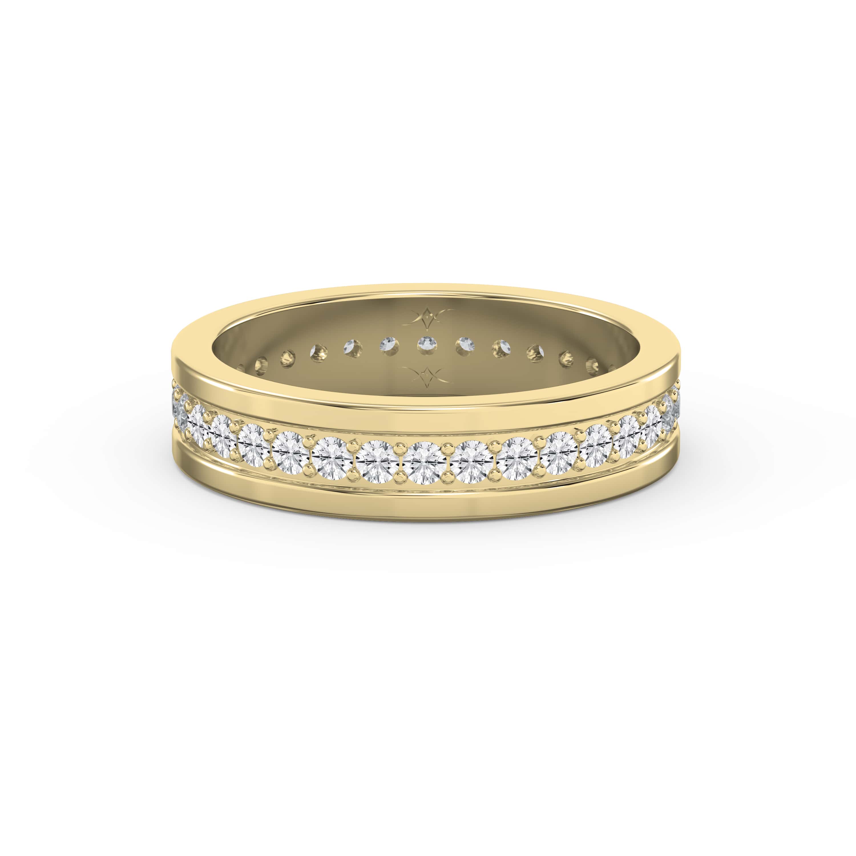 The Pavé Cigar Diamond Band – Lab-Grown & Natural Diamonds Bold Brilliance with Sustainable Sparkle