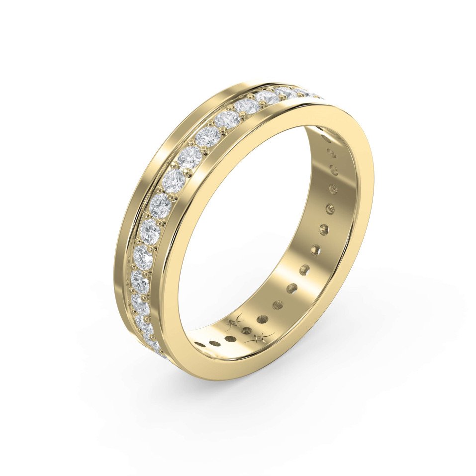 The Pavé Cigar Diamond Band – Lab-Grown & Natural Diamonds Bold Brilliance with Sustainable Sparkle