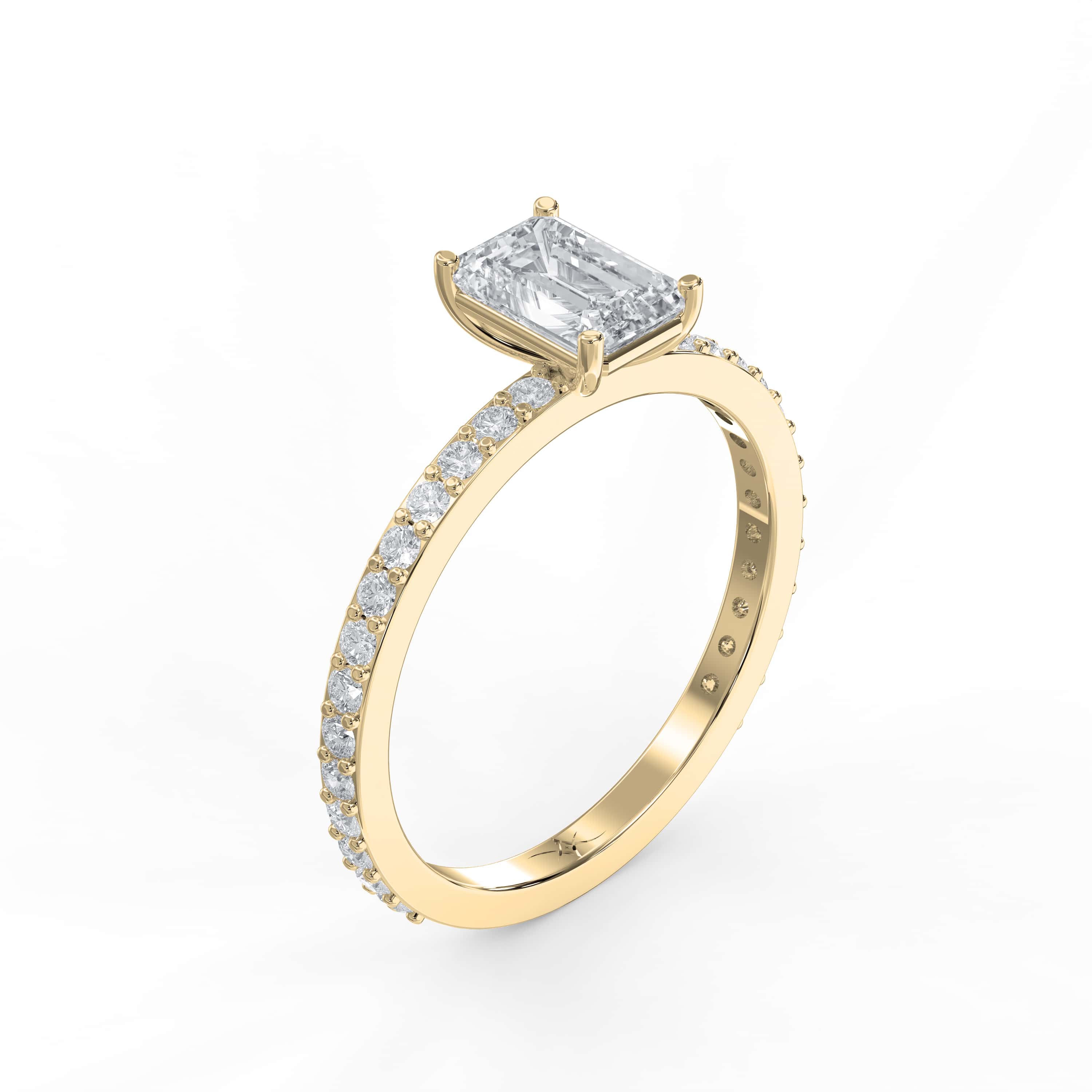 Classic 4-Prong Engagement Ring Choose Your Diamond: Lab-Grown or Natural