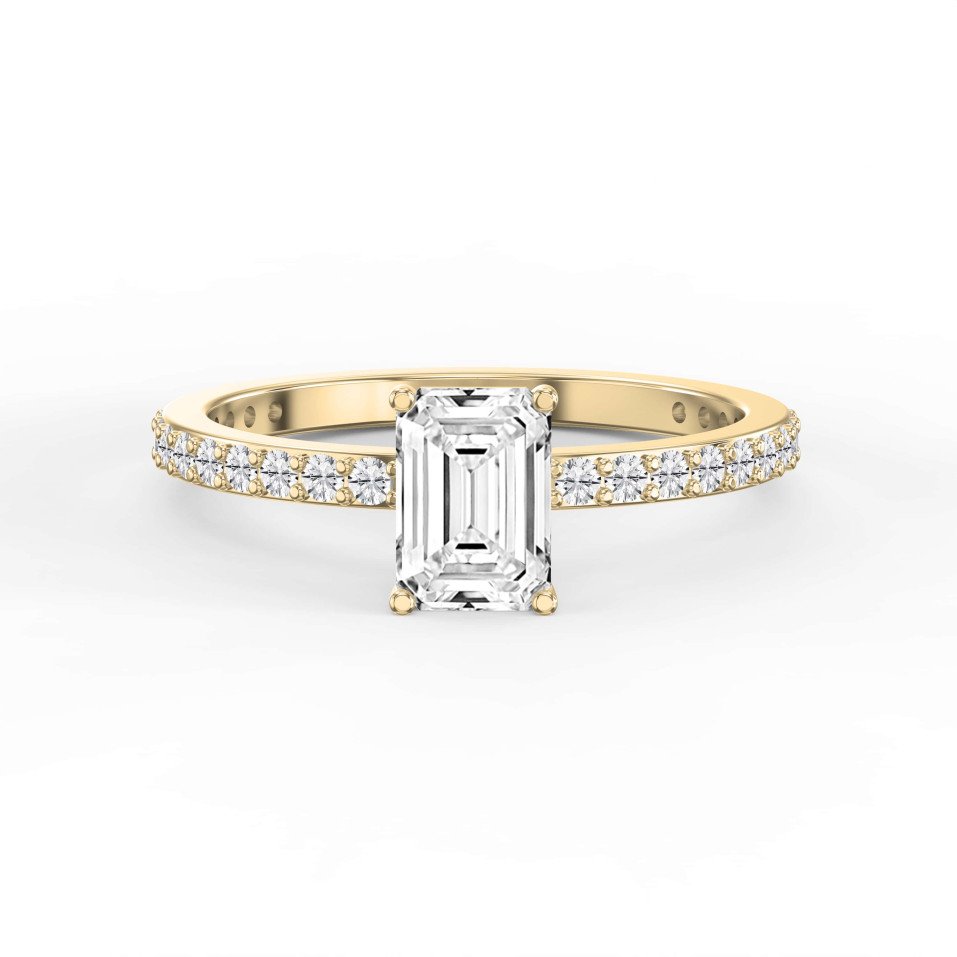 Classic 4-Prong Engagement Ring Choose Your Diamond: Lab-Grown or Natural