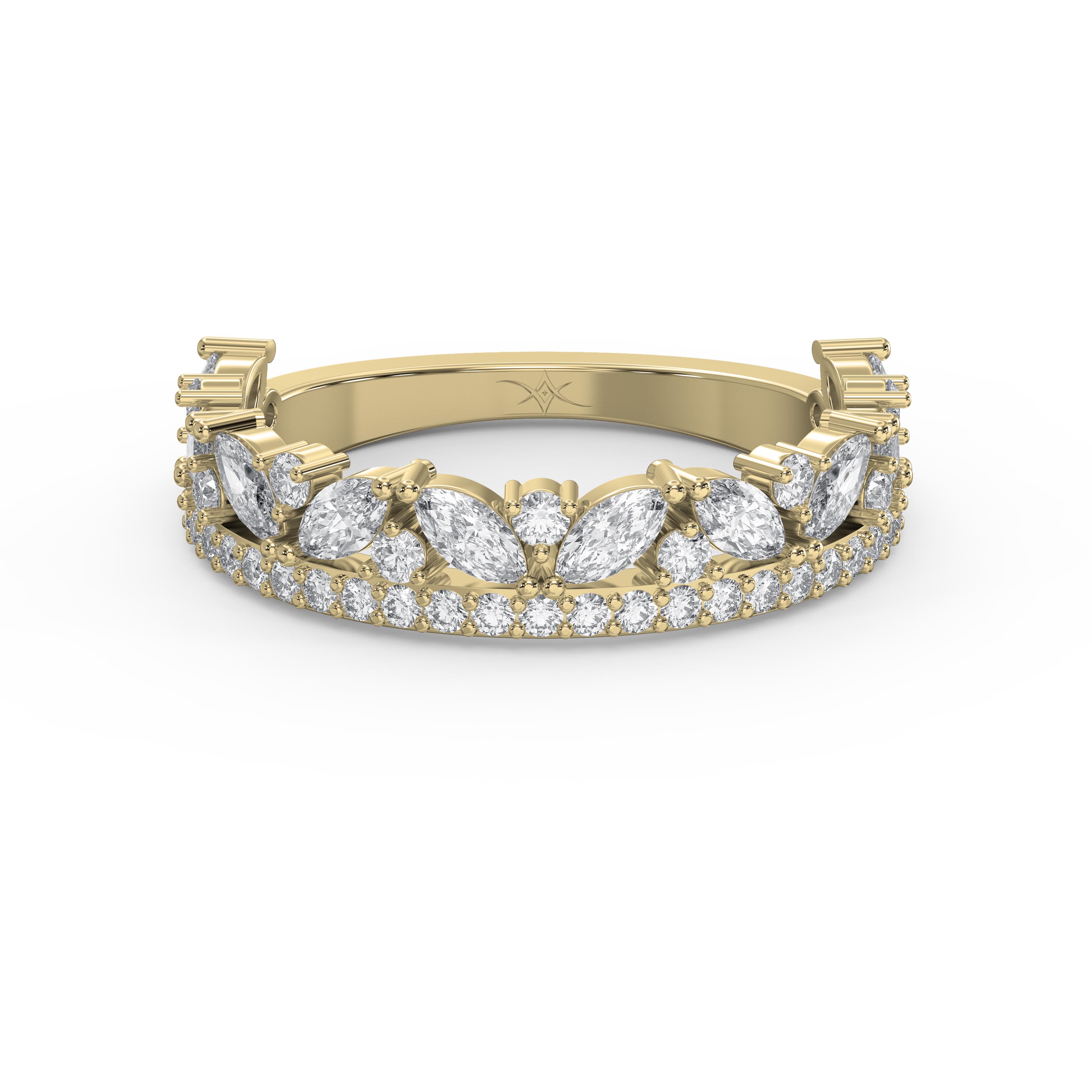 Eternity Ring with Round & Marquise Diamonds | Lab-Grown & Natural Options
