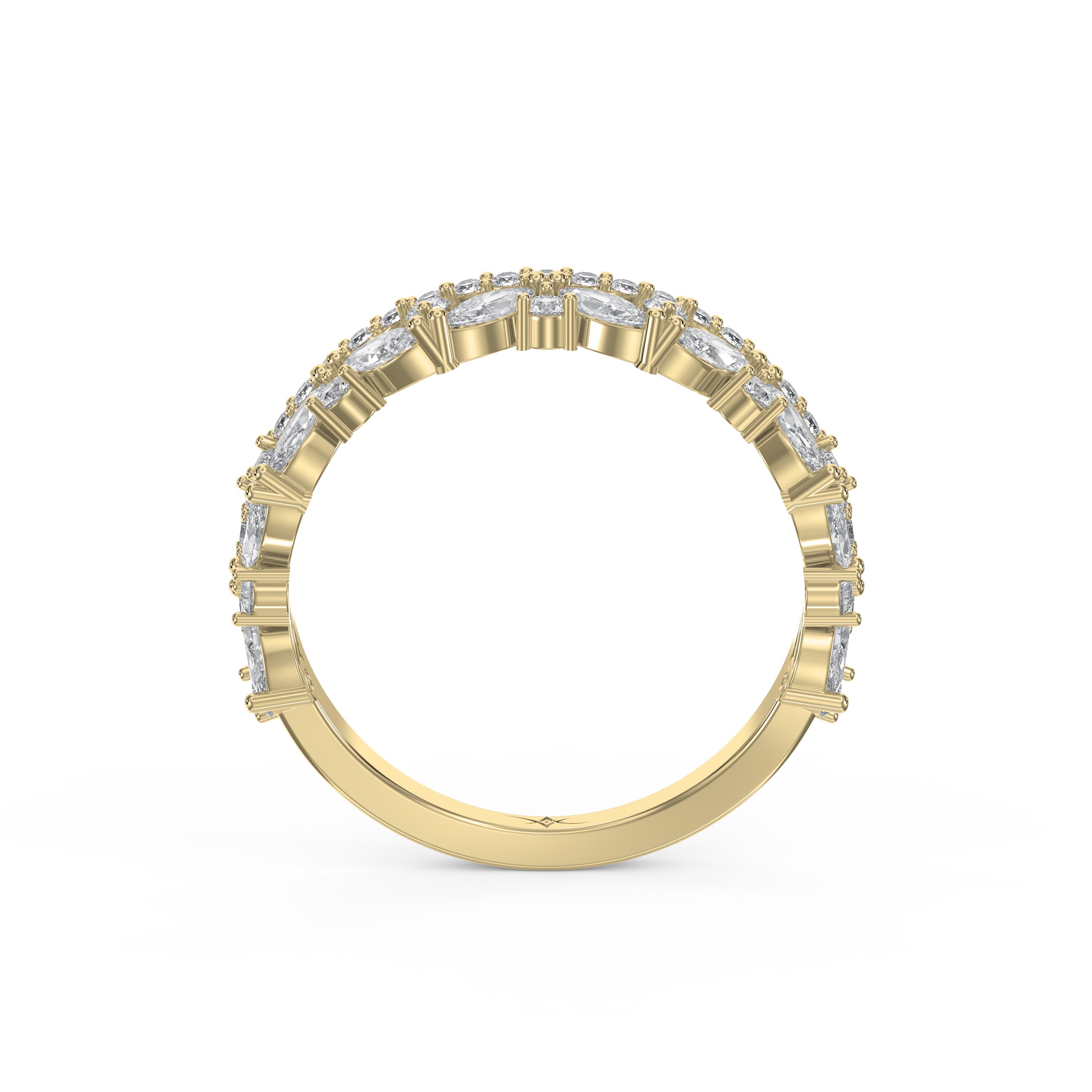 Eternity Ring with Round & Marquise Diamonds | Lab-Grown & Natural Options