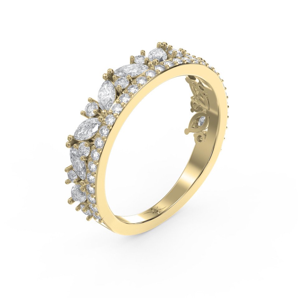 Eternity Ring with Round & Marquise Diamonds | Lab-Grown & Natural Options