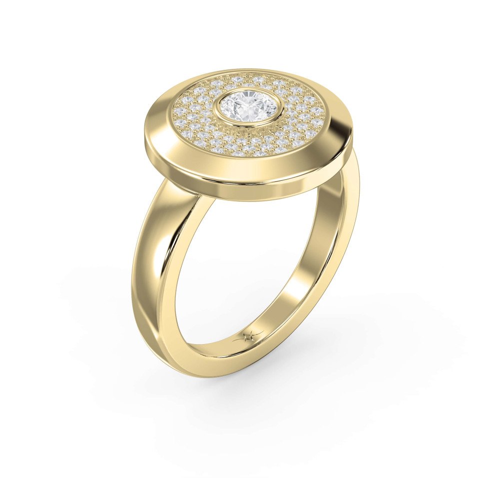 Solar Bloom Design Heritage Ring – Choose Lab-Grown or Natural Diamond
