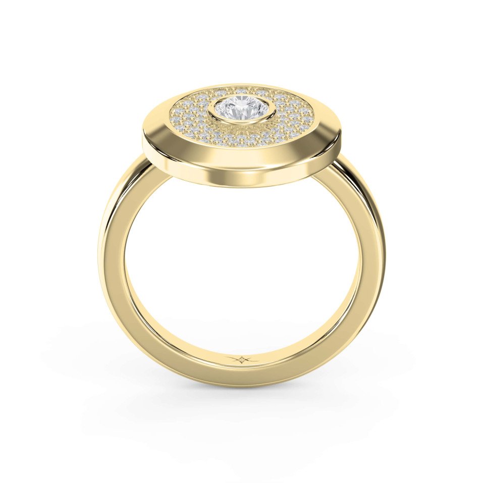 Solar Bloom Design Heritage Ring – Choose Lab-Grown or Natural Diamond