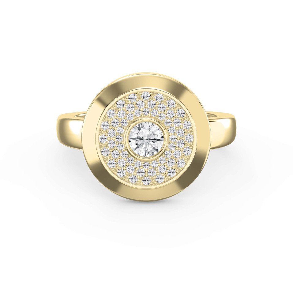 Solar Bloom Design Heritage Ring – Choose Lab-Grown or Natural Diamond