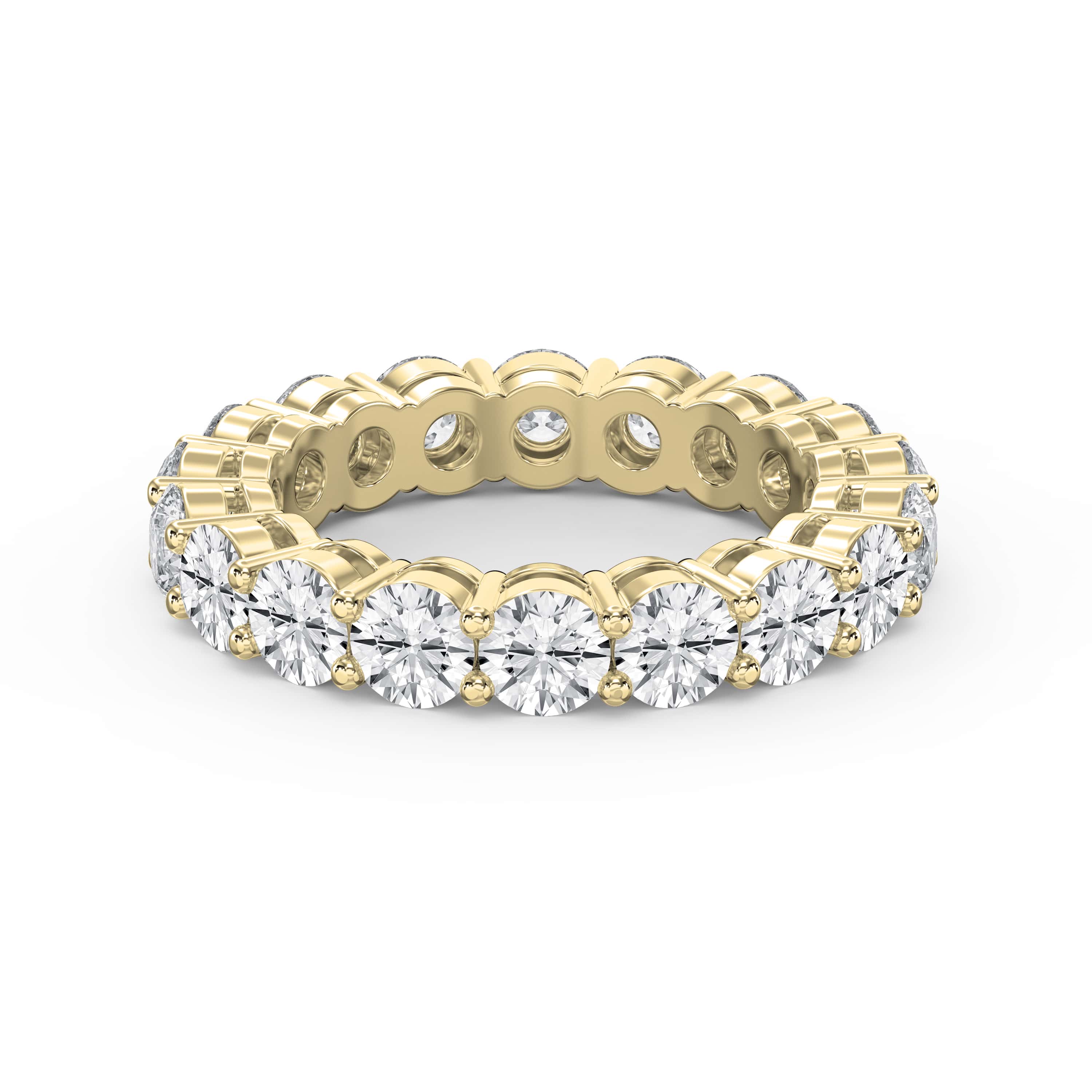 4.50 Carat Round Brilliant Cut Diamond Band – Lab-Grown & Natural Options | 0.25 Pointer Diamonds