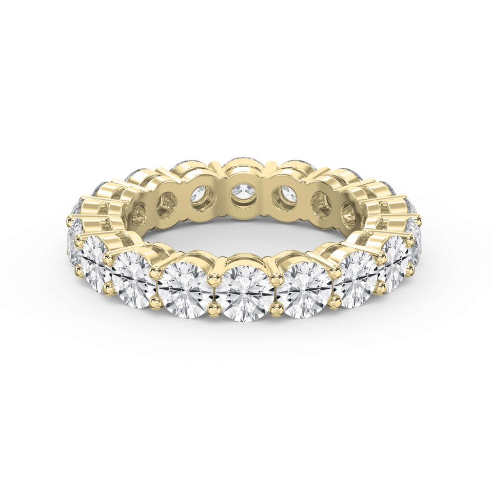 4.50 Carat Round Brilliant Cut Diamond Band – Lab-Grown & Natural Options | 0.25 Pointer Diamonds