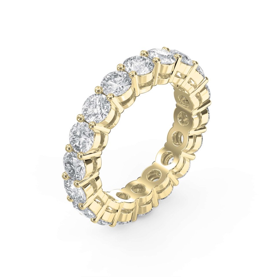 4.50 Carat Round Brilliant Cut Diamond Band – Lab-Grown & Natural Options | 0.25 Pointer Diamonds