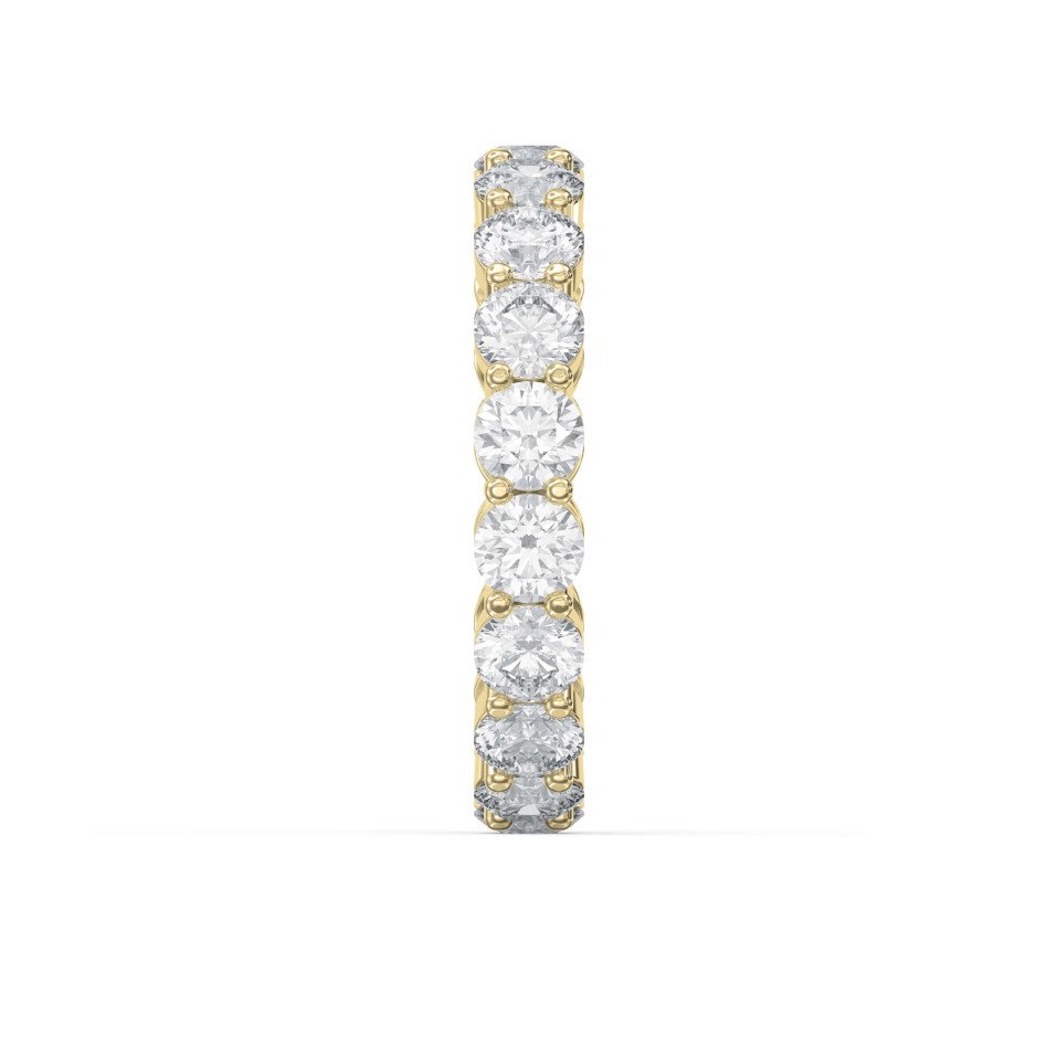 4.50 Carat Round Brilliant Cut Diamond Band – Lab-Grown & Natural Options | 0.25 Pointer Diamonds