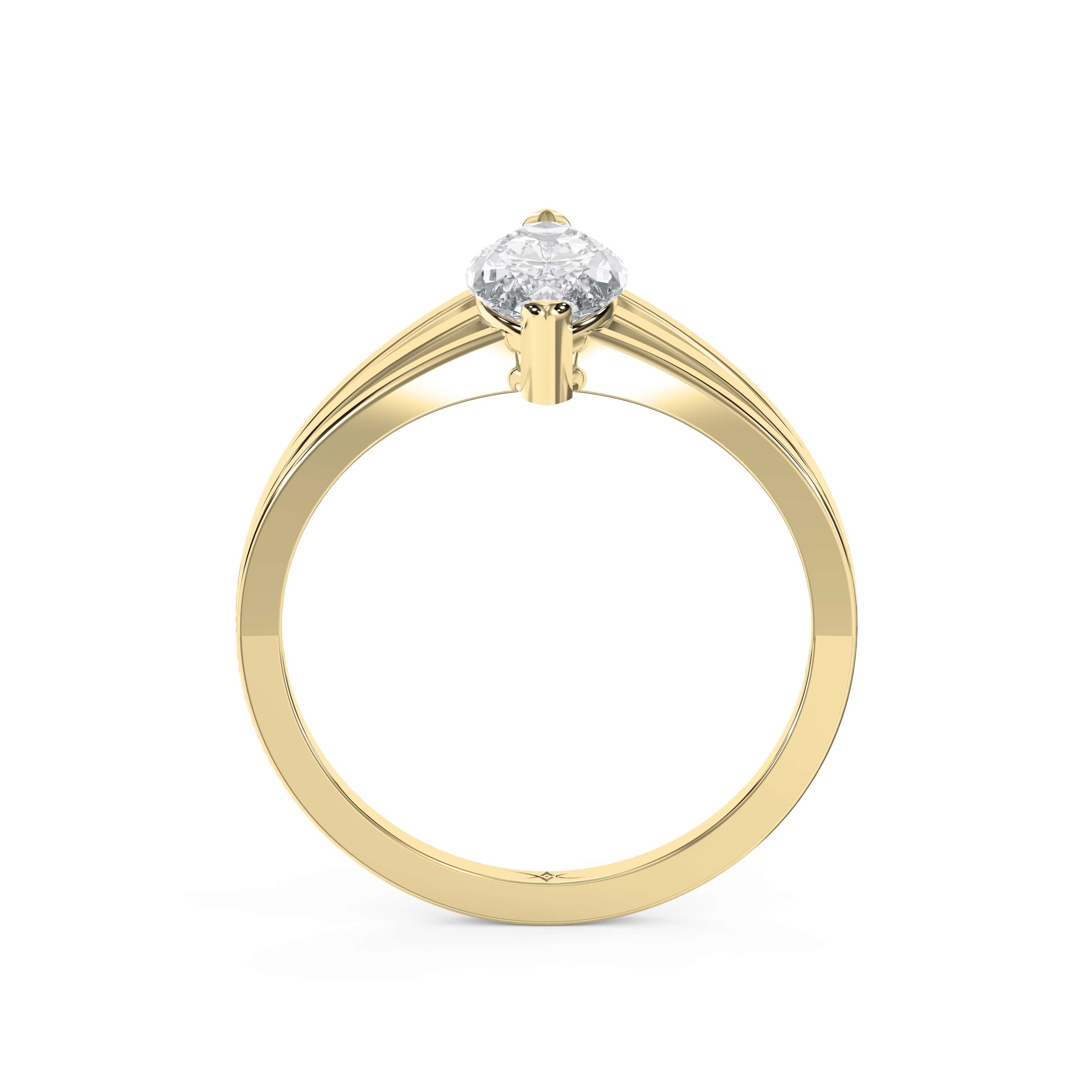 Marquise Bezel Set Diamond Ring Modern Elegance with Lab-Grown or Natural Diamond Options