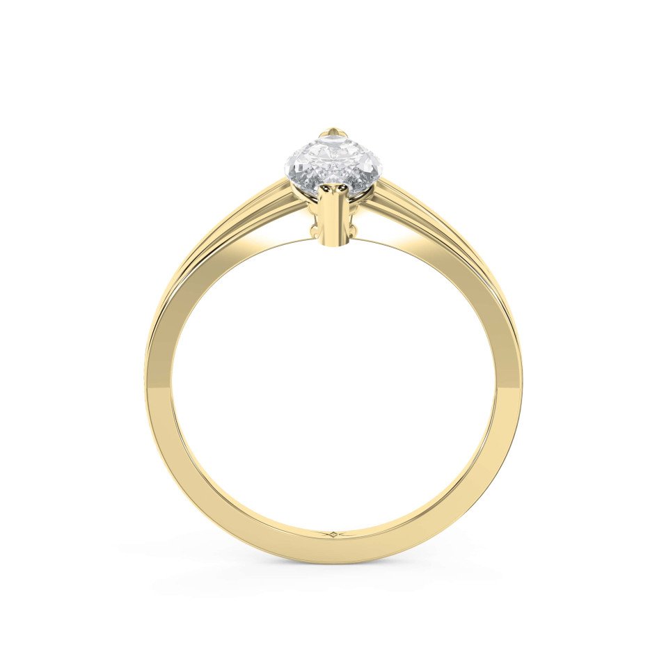 Marquise Bezel Set Diamond Ring Modern Elegance with Lab-Grown or Natural Diamond Options