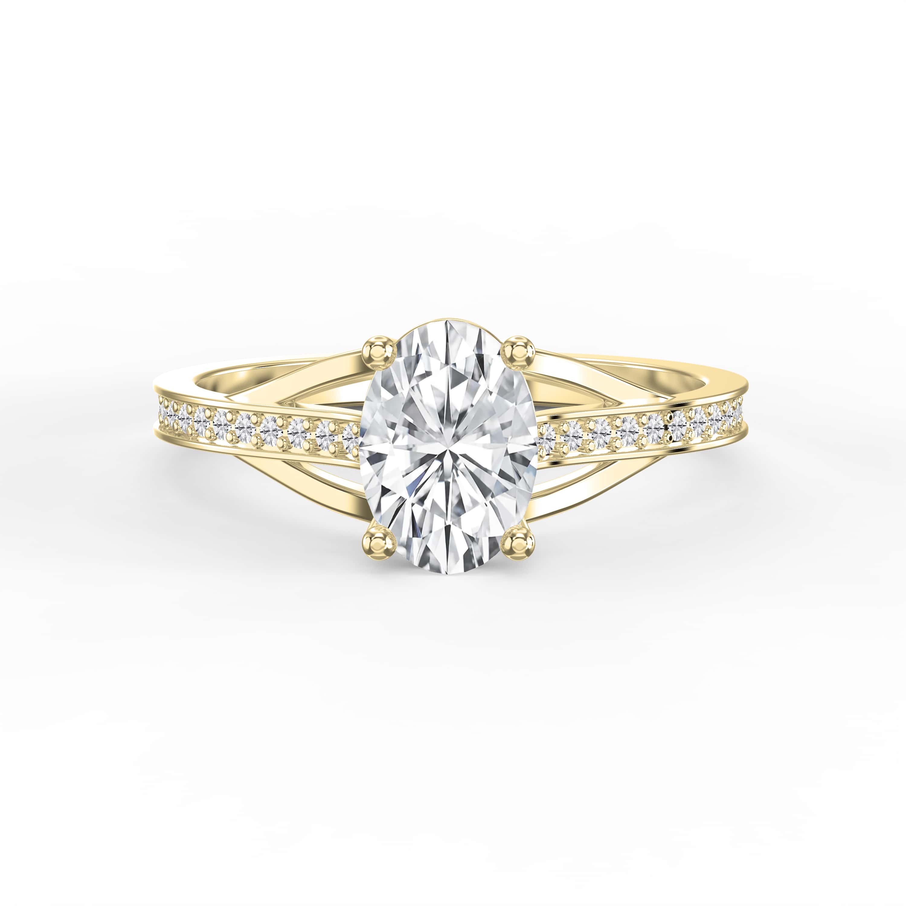 4-Prong Crossover Diamond Ring Elegance in Motion – A Twist on Timeless