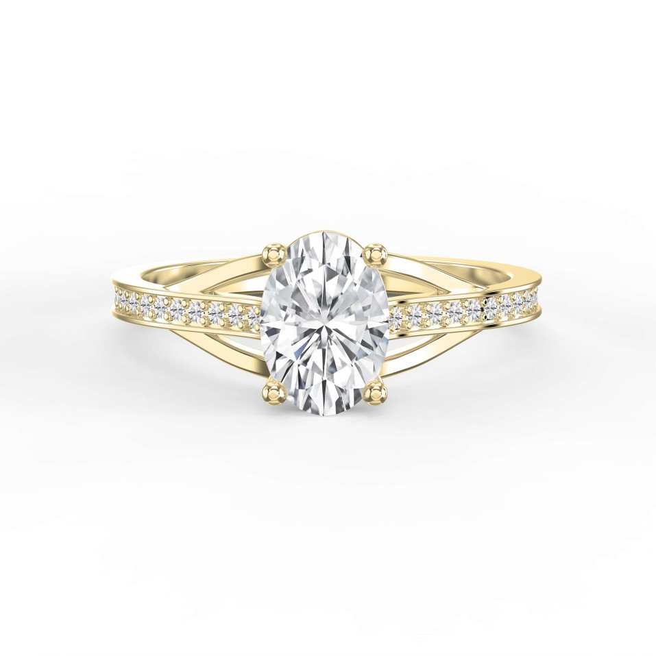 4-Prong Crossover Diamond Ring Elegance in Motion – A Twist on Timeless
