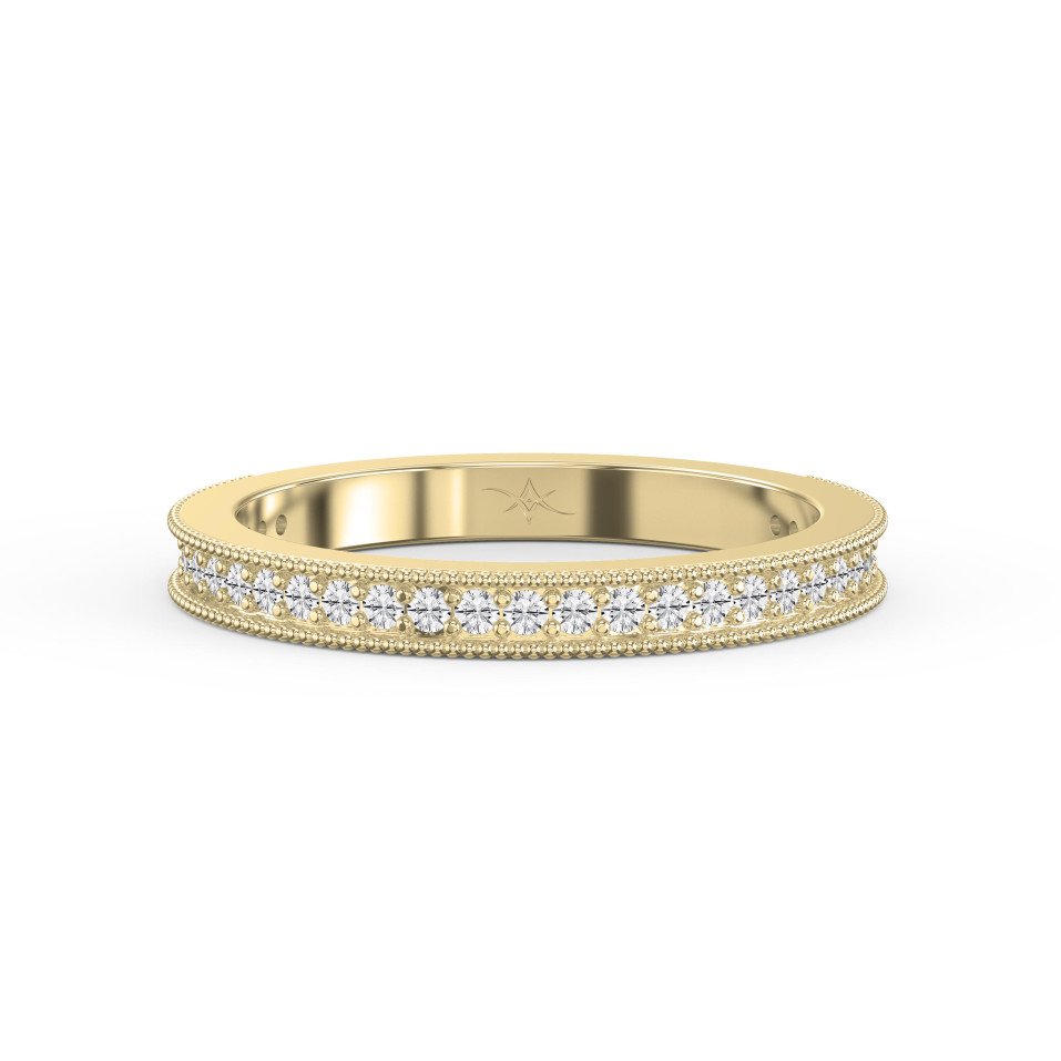 Delicate Round Cut Diamond Eternity Ring - Lab Grown & Natural
