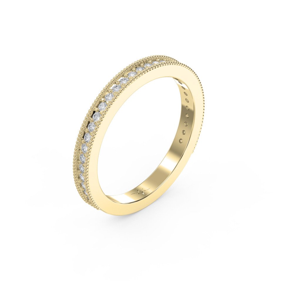 Delicate Round Cut Diamond Eternity Ring - Lab Grown & Natural
