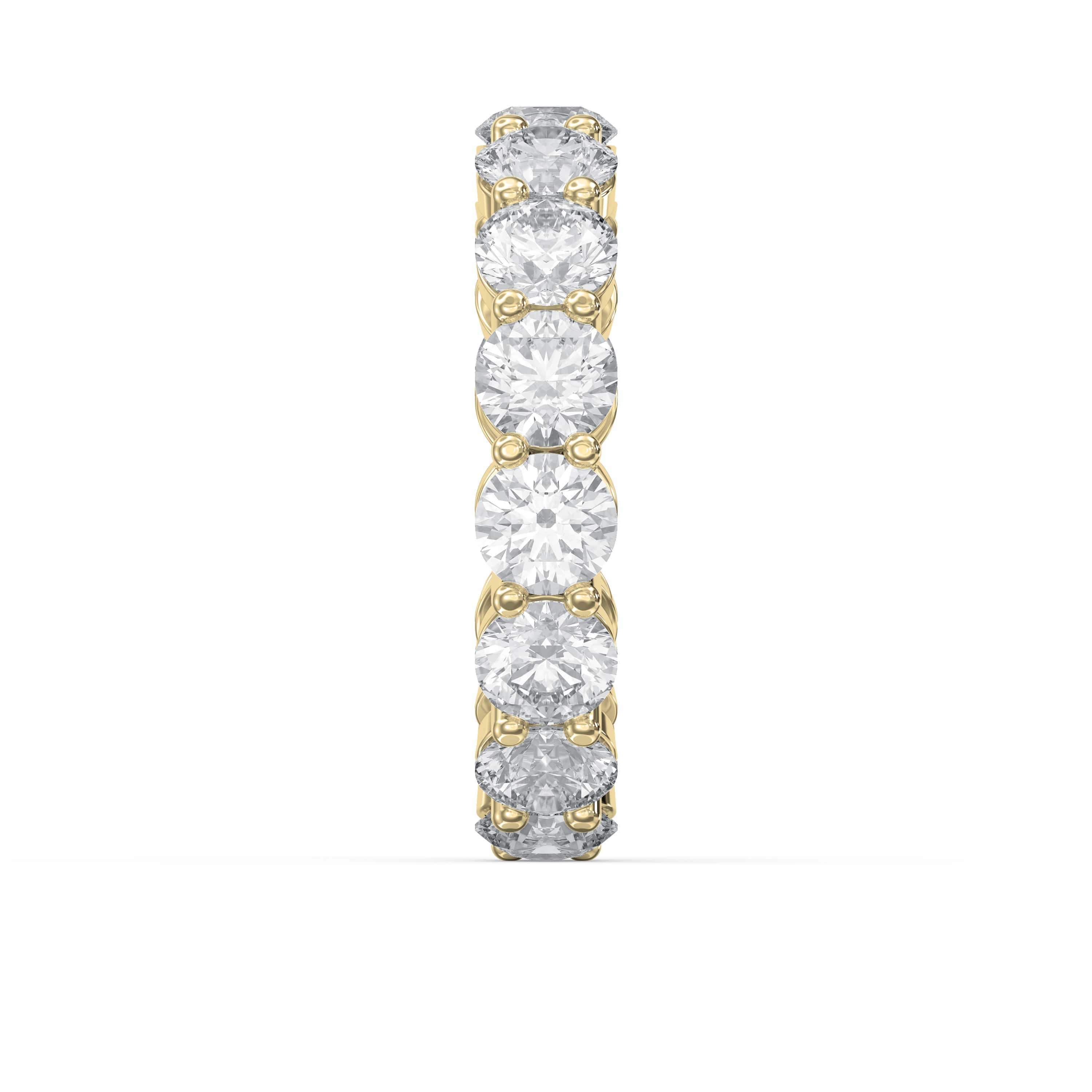 7.5 Carat Round Brilliant Cut Diamond Band – Lab-Grown & Natural Diamonds | 0.50 Pointer Brilliance
