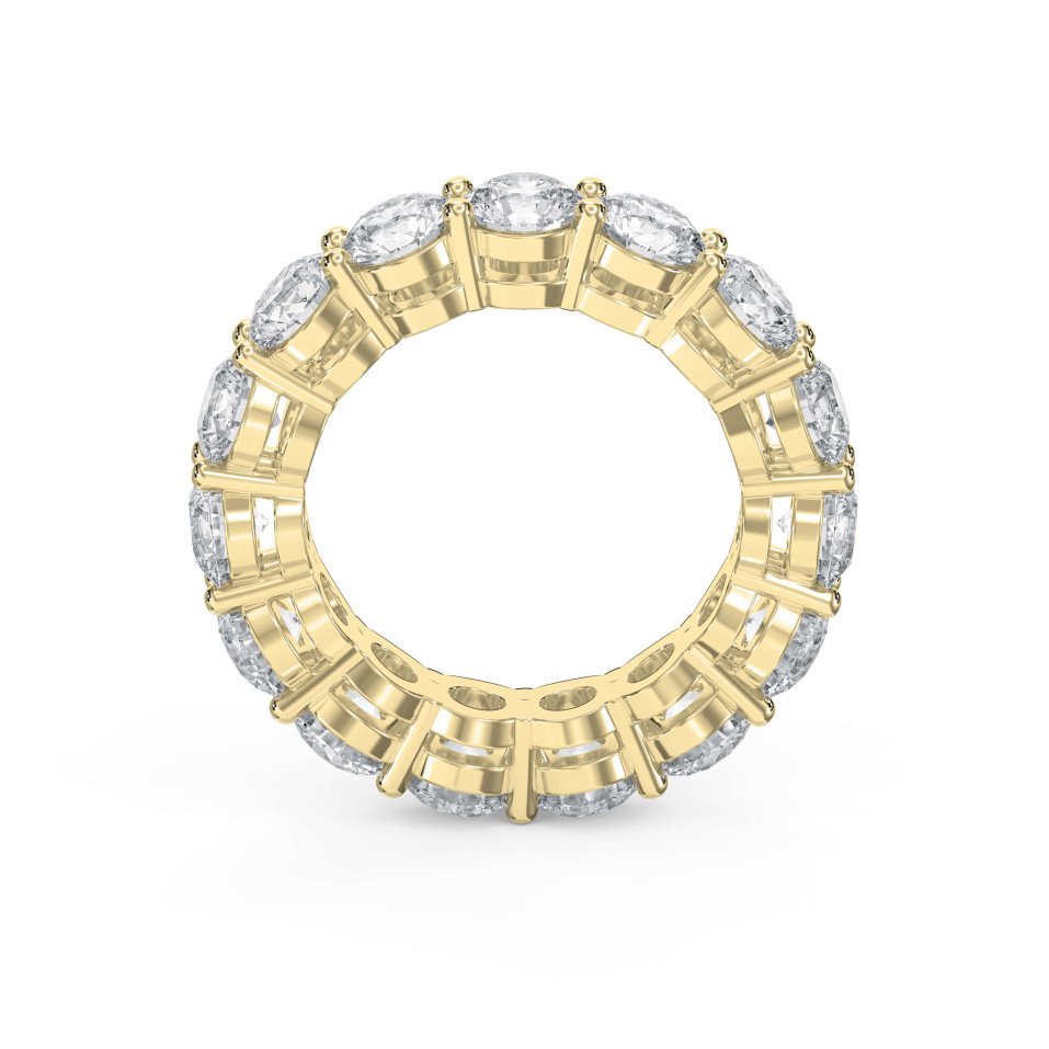 7.5 Carat Round Brilliant Cut Diamond Band – Lab-Grown & Natural Diamonds | 0.50 Pointer Brilliance