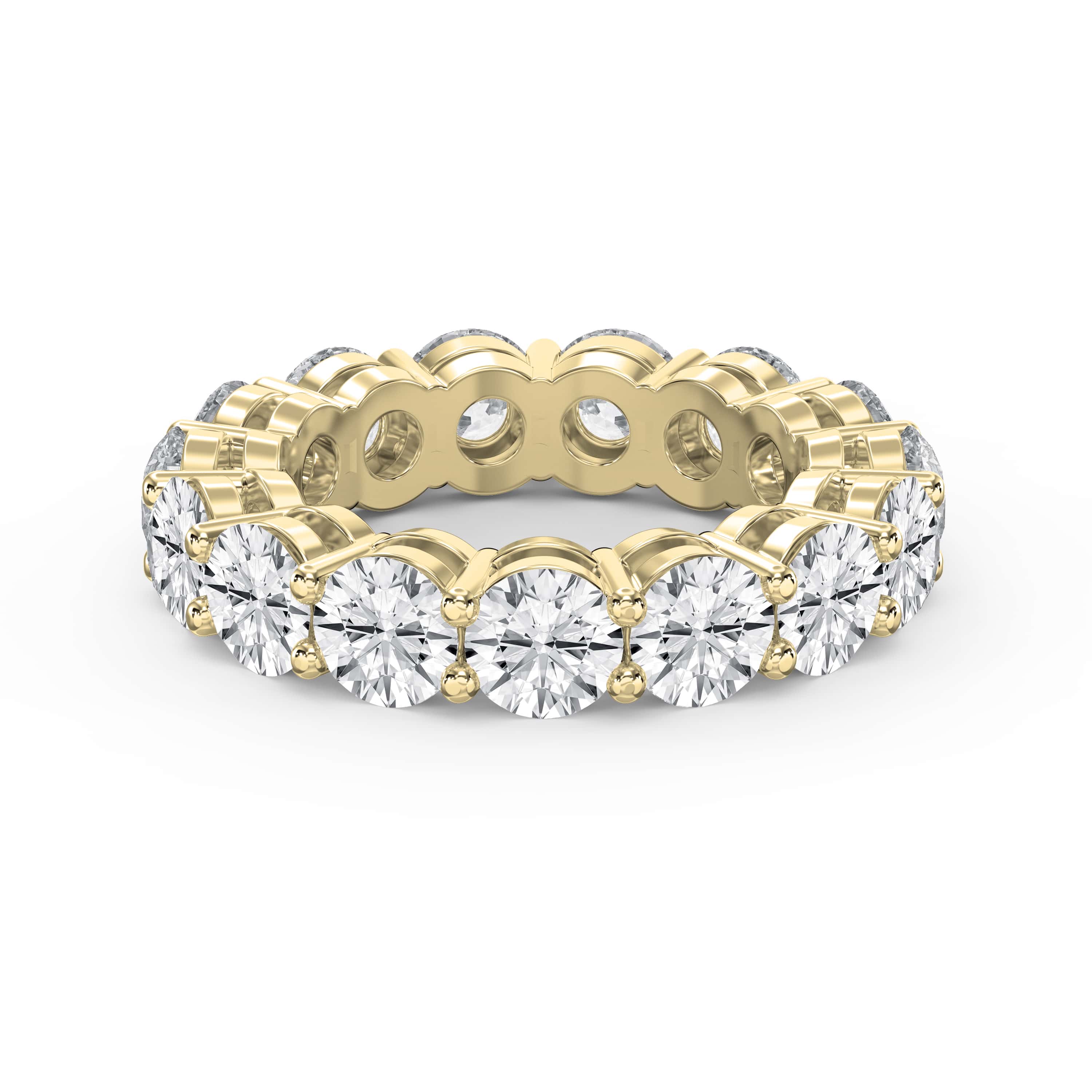 7.5 Carat Round Brilliant Cut Diamond Band – Lab-Grown & Natural Diamonds | 0.50 Pointer Brilliance