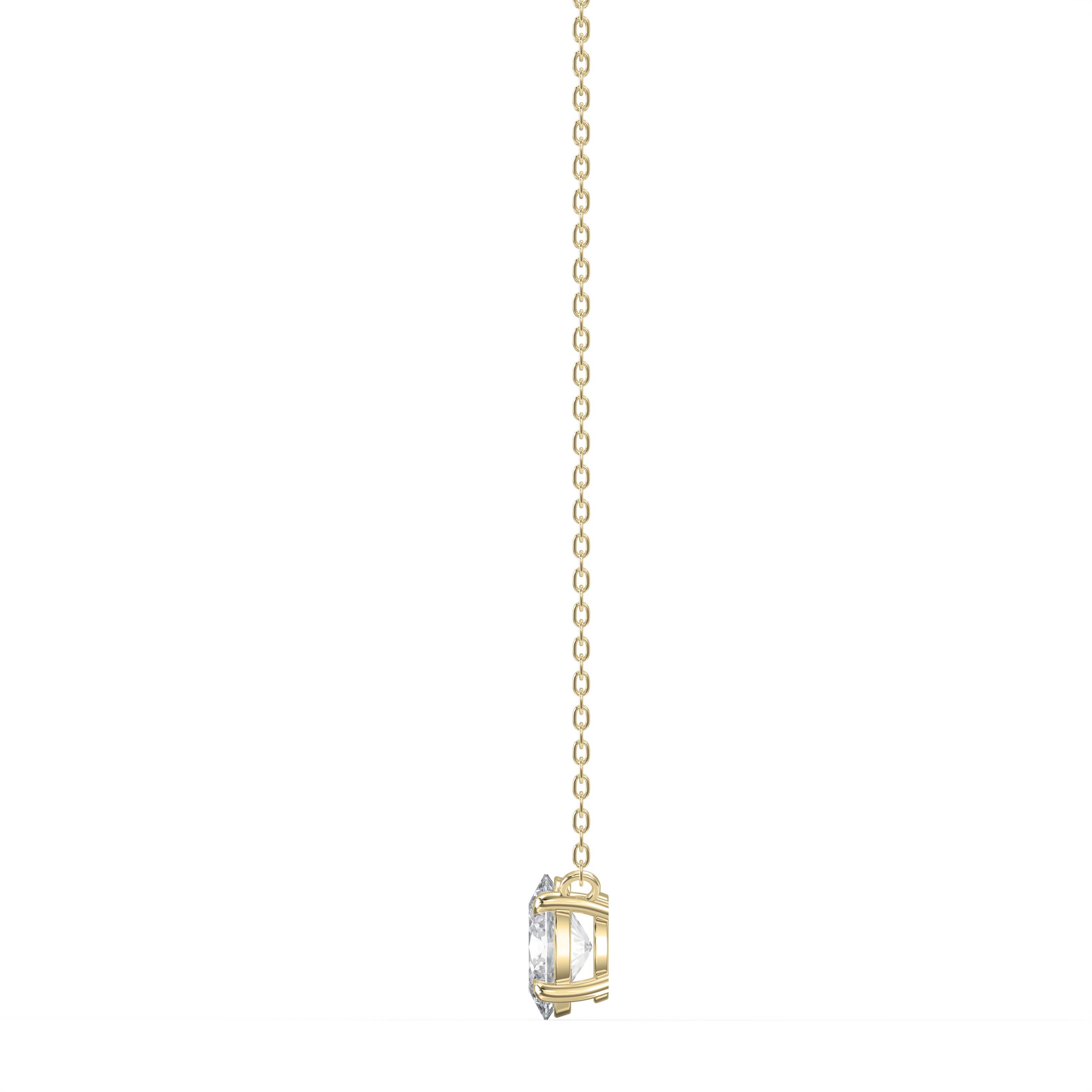 Oval Shape Diamond Necklace – Customizable with Lab Grown or Natural Diamond