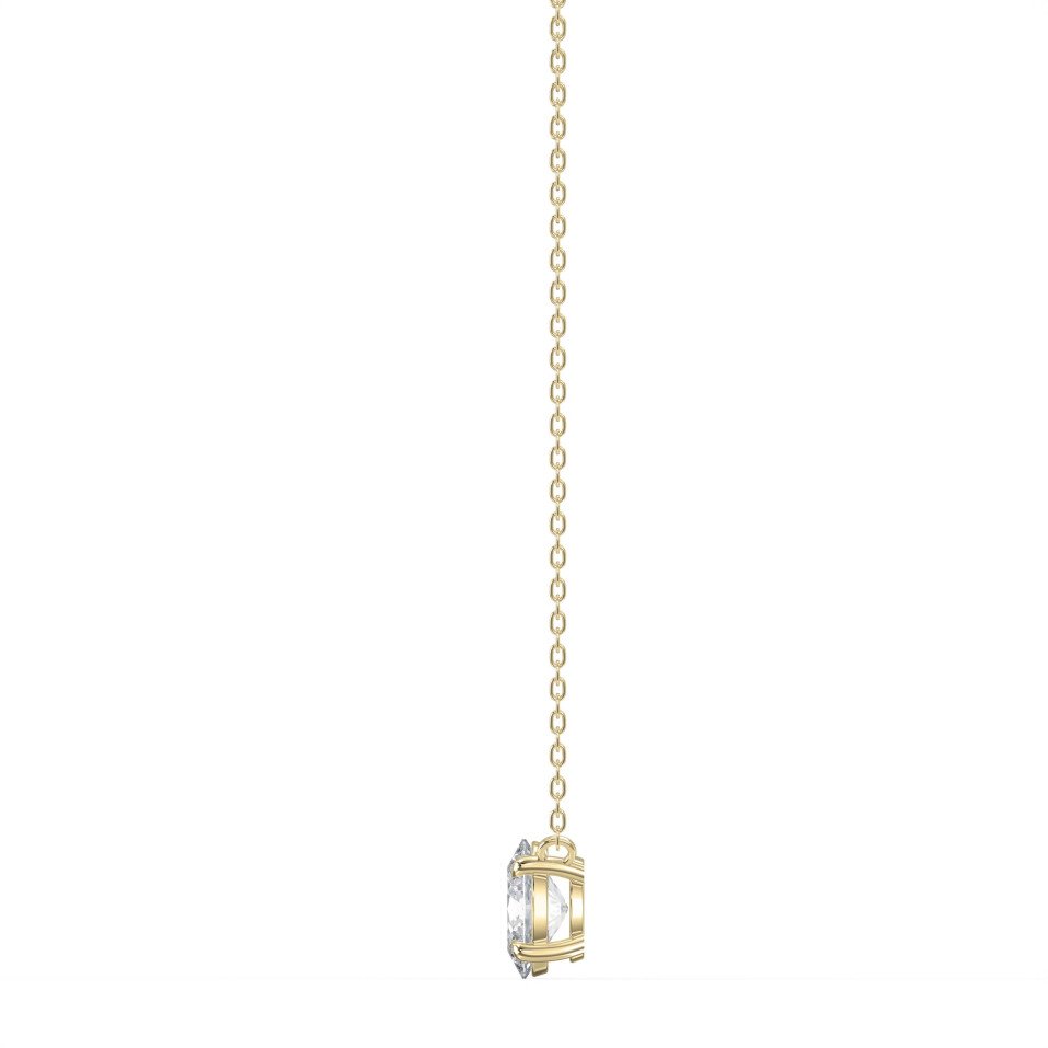 Oval Shape Diamond Necklace – Customizable with Lab Grown or Natural Diamond