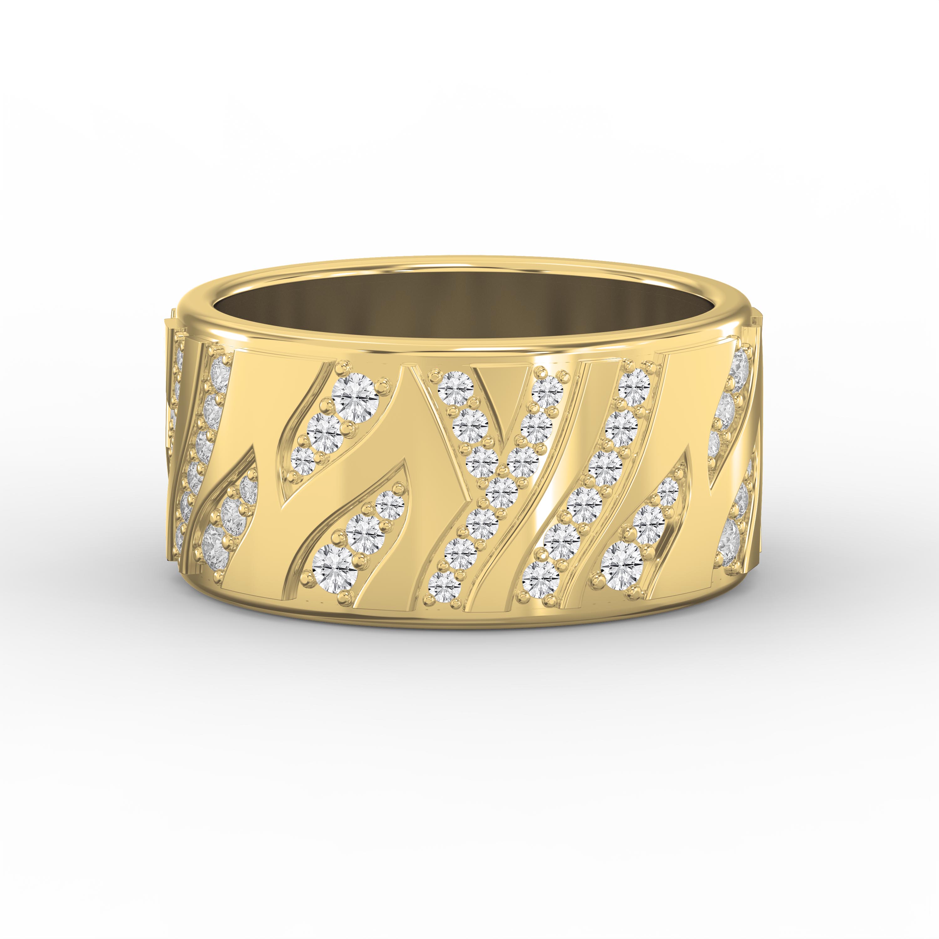 Glamorous Swirl Eternity Diamond Band | Lab-Grown & Natural Diamond Jewelry – Valam Design