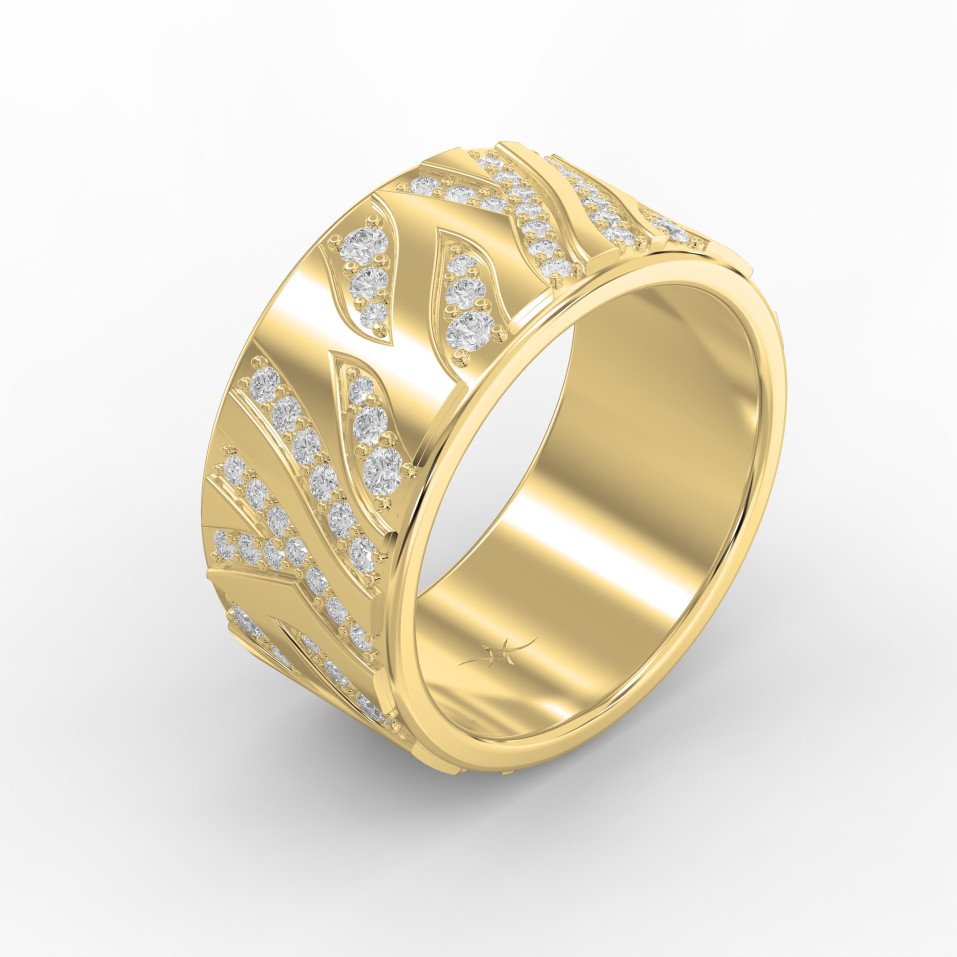 Glamorous Swirl Eternity Diamond Band | Lab-Grown & Natural Diamond Jewelry – Valam Design