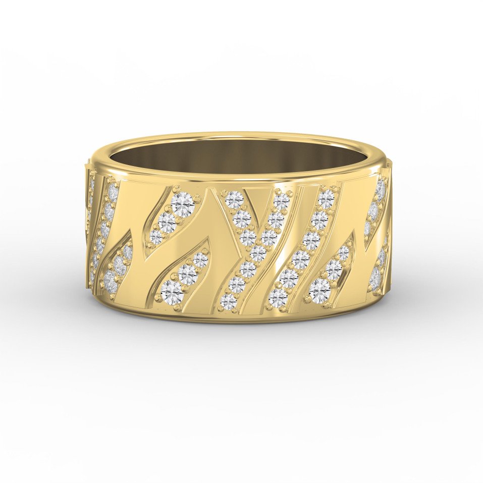 Glamorous Swirl Eternity Diamond Band | Lab-Grown & Natural Diamond Jewelry – Valam Design