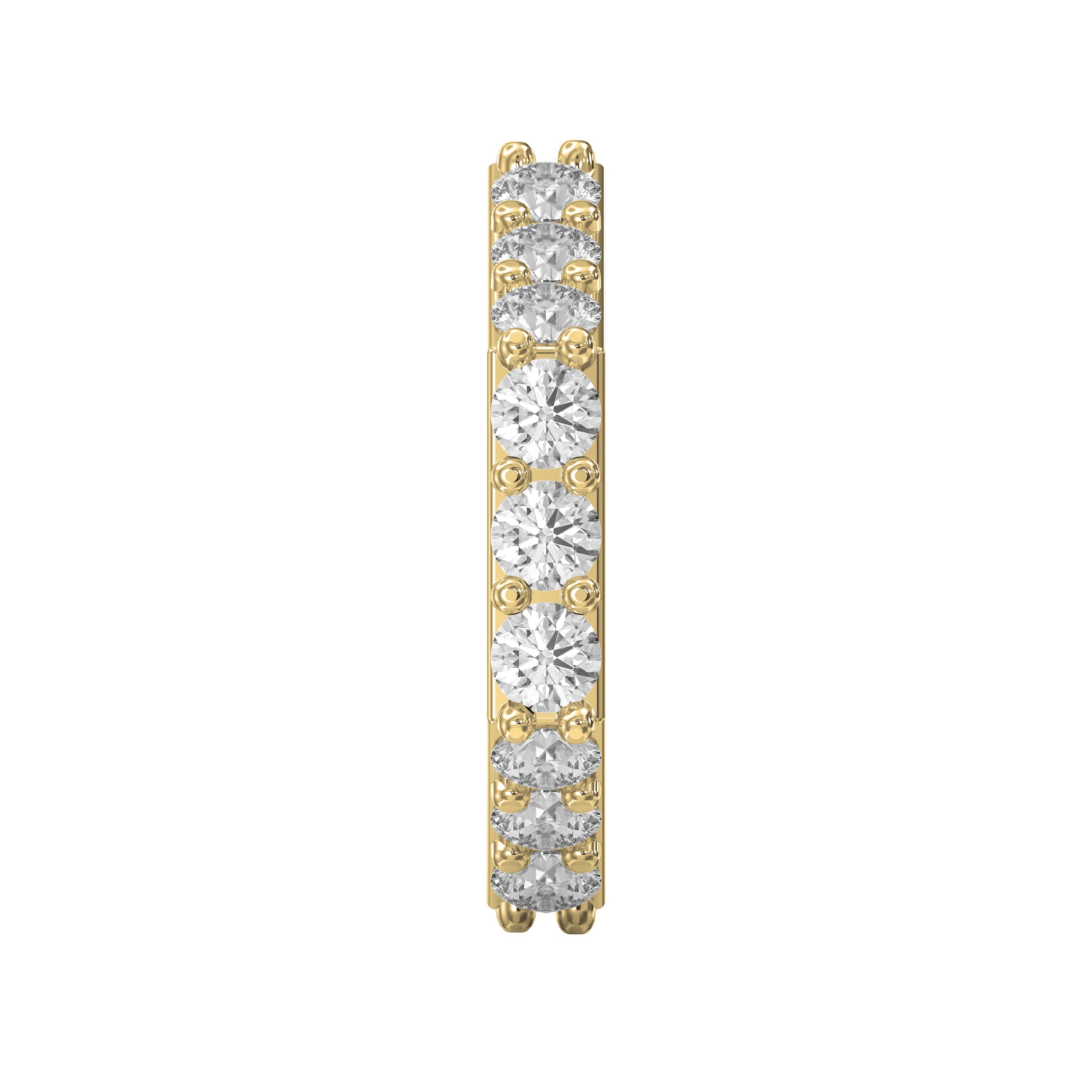 Forever Edge Diamond Eternity Band – Unique Geometric Diamond Ring  | Lab-Grown & Natural
