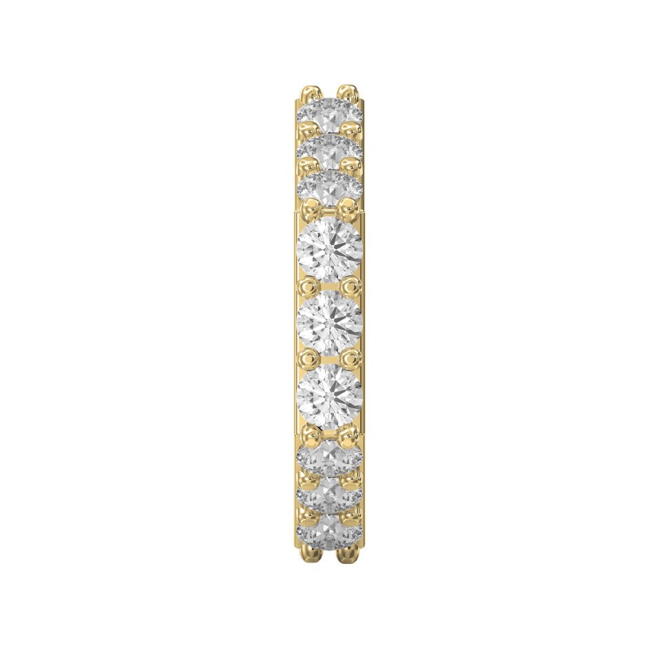 Forever Edge Diamond Eternity Band – Unique Geometric Diamond Ring  | Lab-Grown & Natural