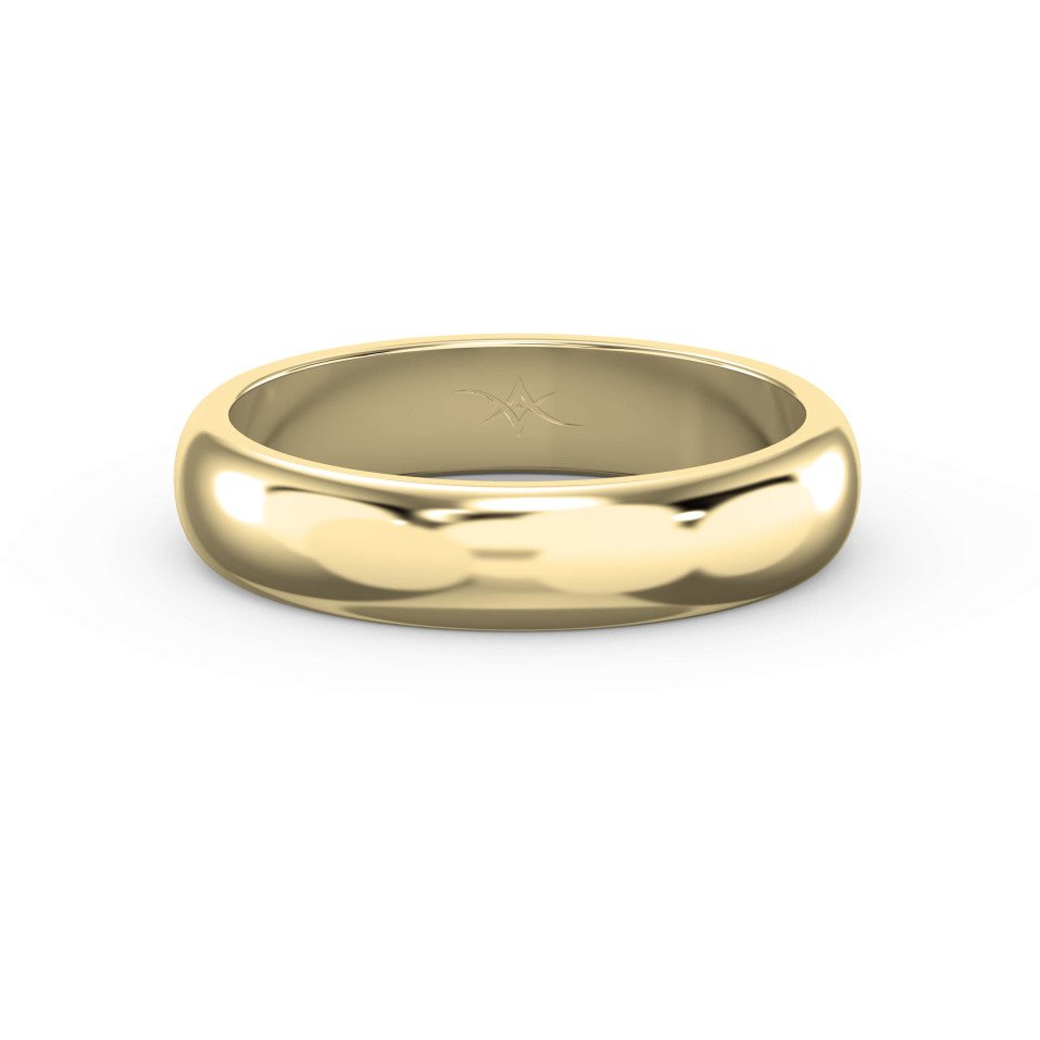 The Soulmate Classic Ring for Him – Gold Band for Men