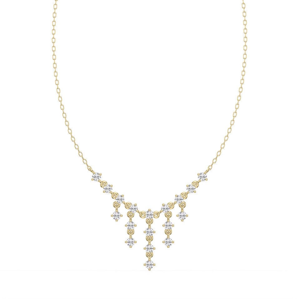 1.08 Carat Round Diamond Tennis Necklace – Fashion Fine Jewelry | Lab-Grown