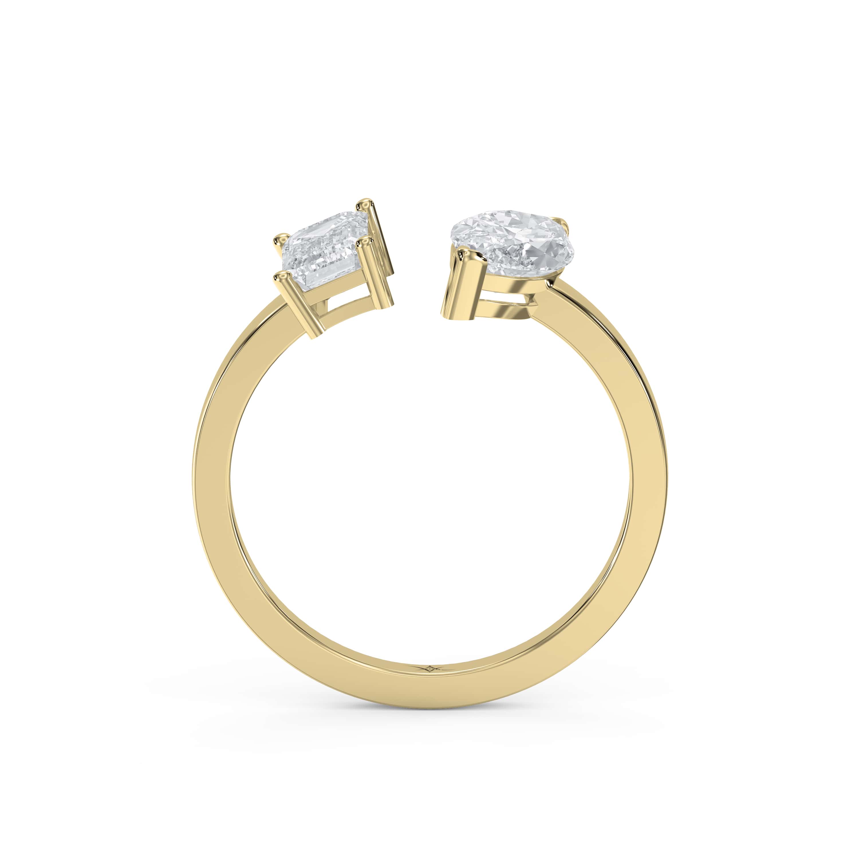 Two Stone Fashion Ring – Marquise & All Shapes in Lab-Grown Diamonds