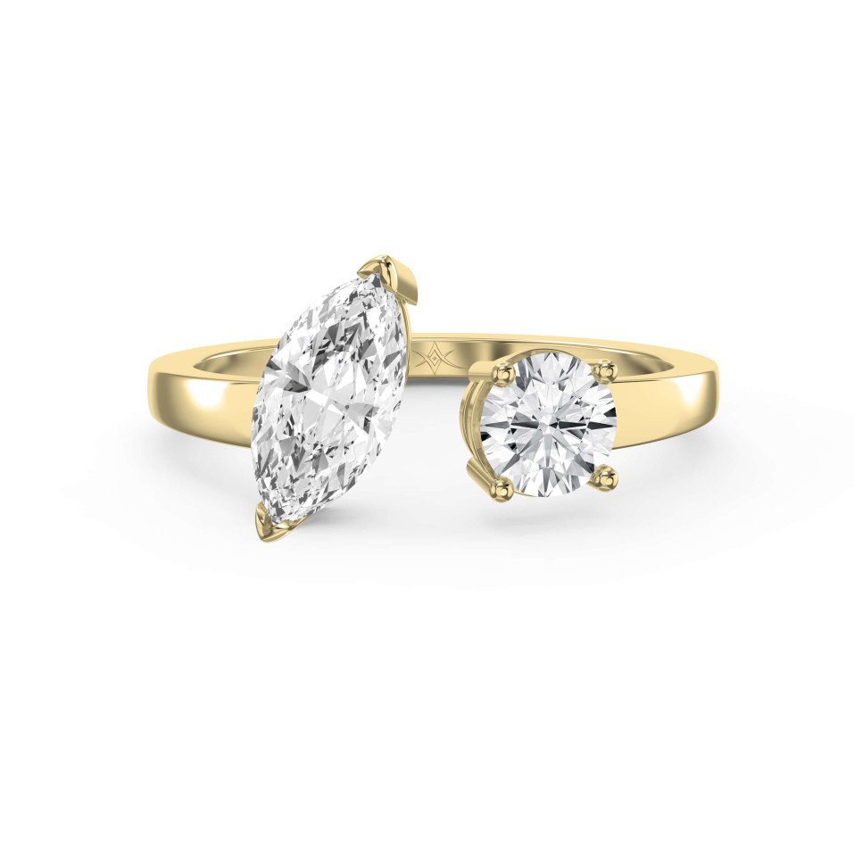 Two Stone Fashion Ring – Marquise & All Shapes in Lab-Grown Diamonds