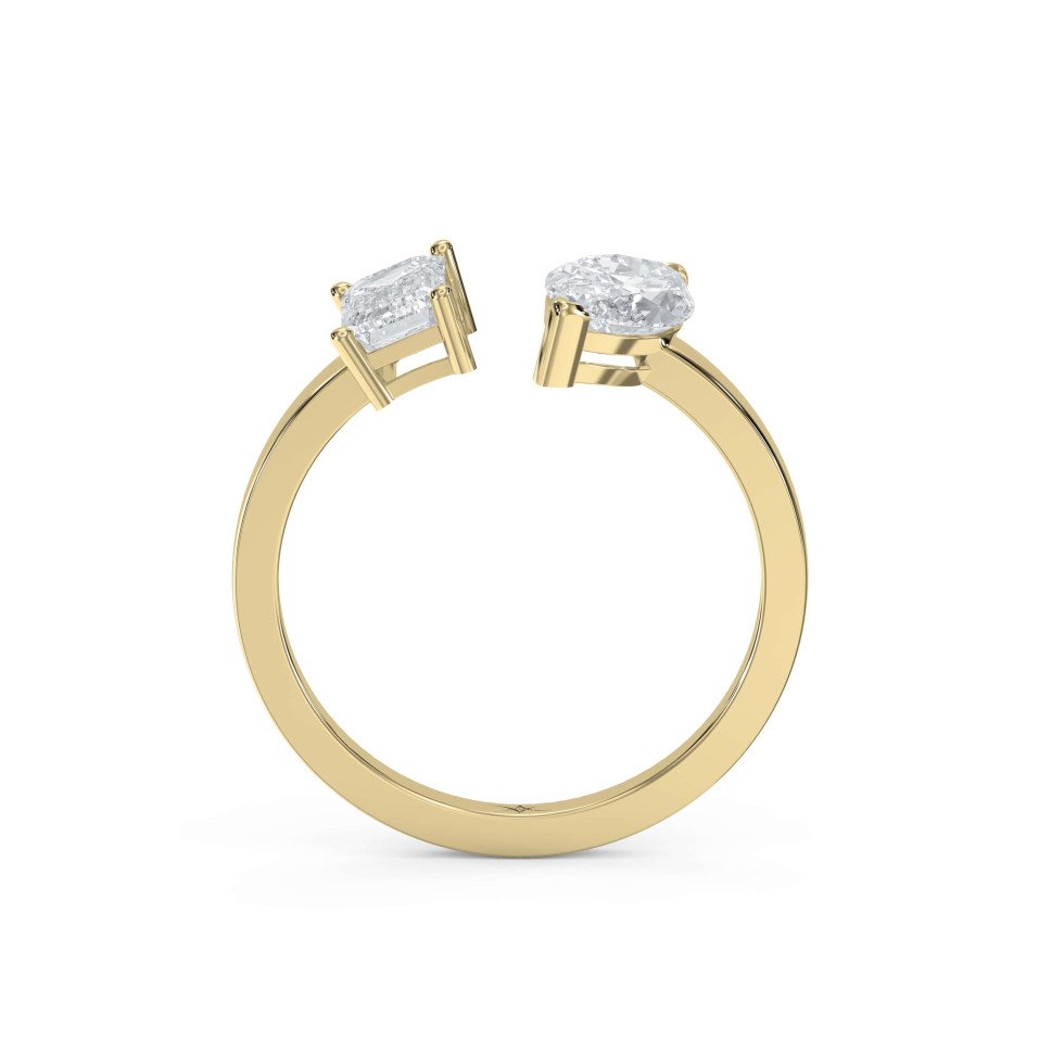 Two Stone Fashion Ring – Marquise & All Shapes in Lab-Grown Diamonds