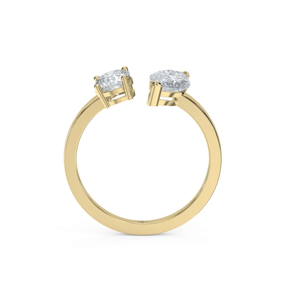 Two Stone Fashion Ring – Marquise & All Shapes in Lab-Grown Diamonds