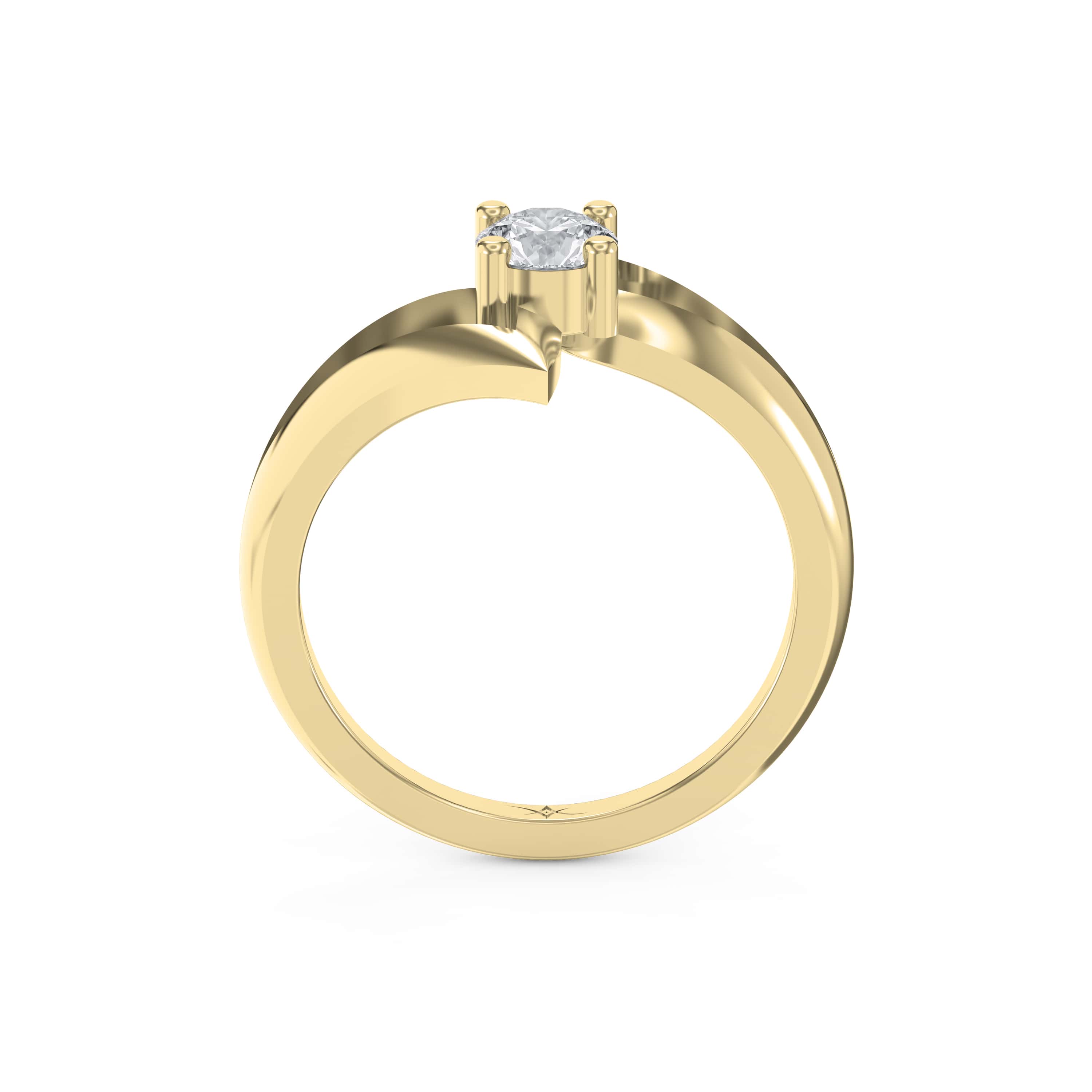 Square Diamond Solitaire Engagement Ring – Lab-Grown or Natural | Customizable
