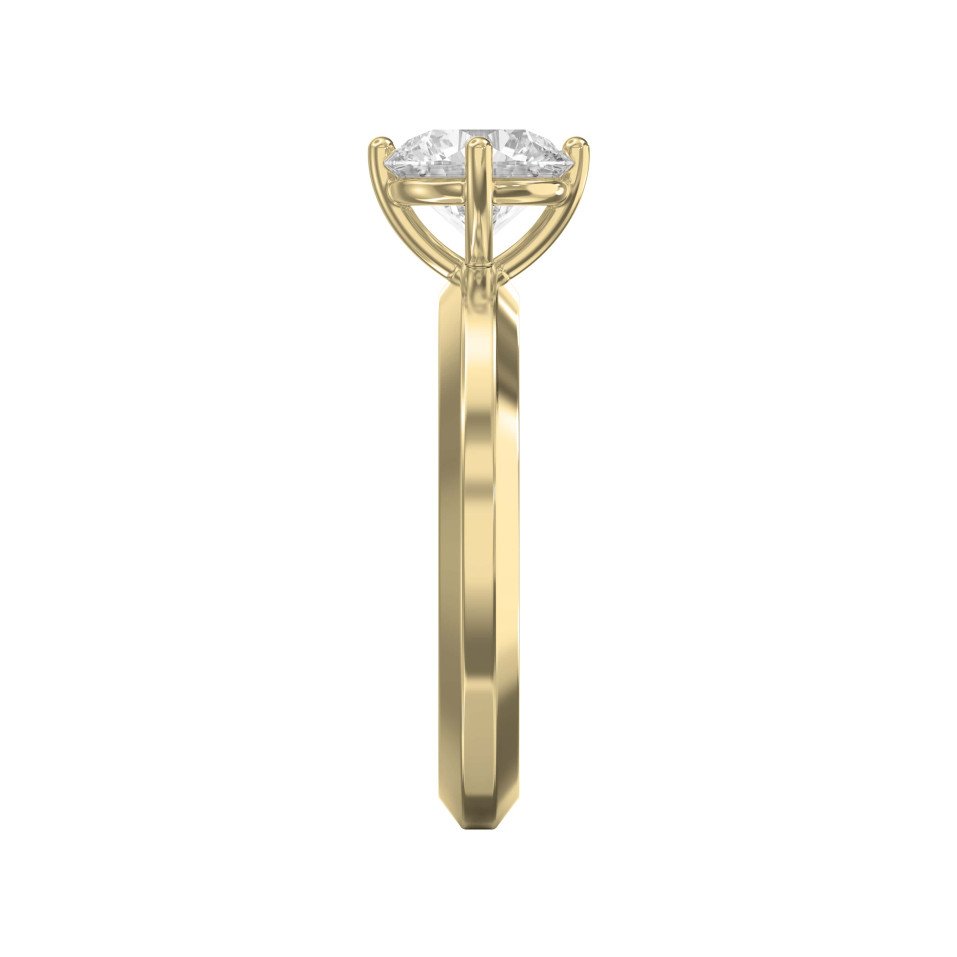 Split Shank Solitaire Engagement Ring – Choose Lab-Grown or Natural Diamond