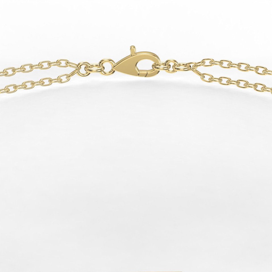 Emerald Cut Diamond Halo Bracelet – Double Chain Statement Design Gold & Platinum | Lab-Grown